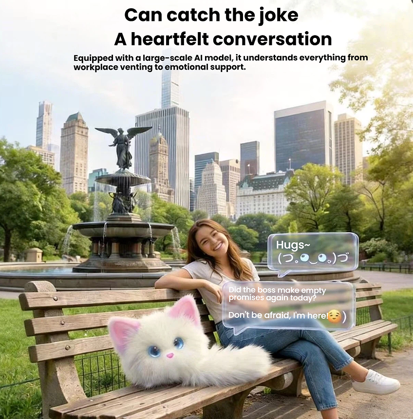 AI Naughty Cat Plush Toy