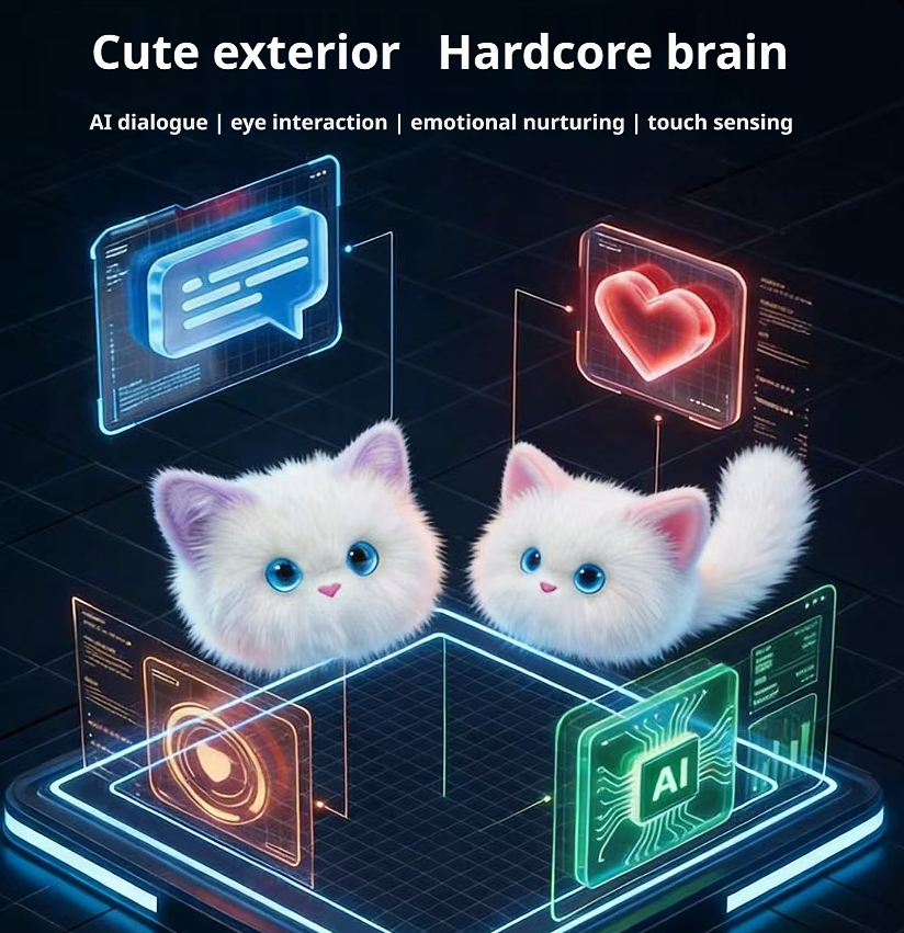AI Naughty Cat Plush Toy
