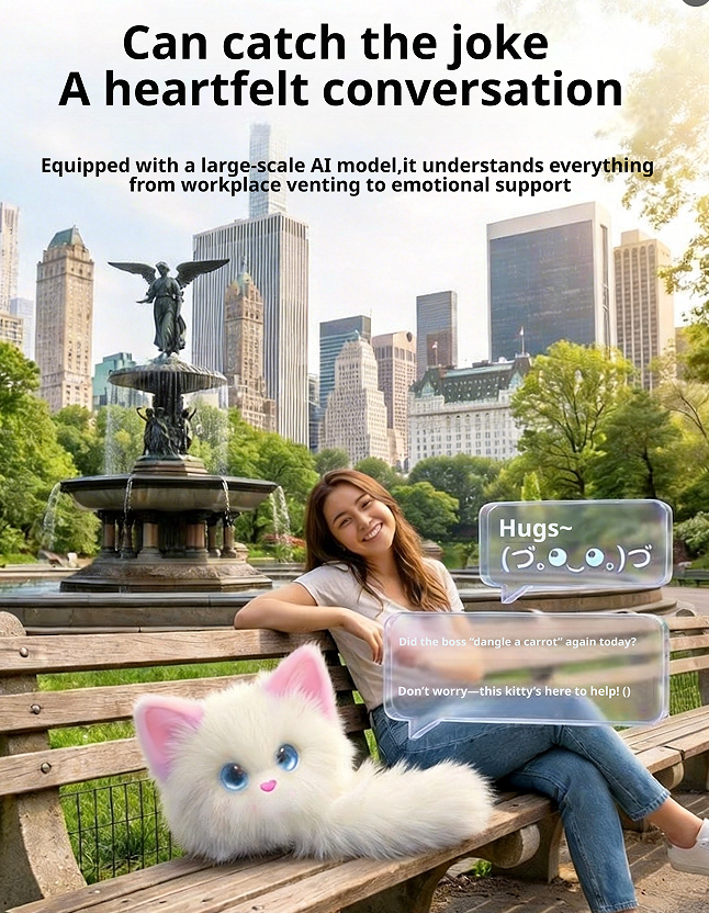 AI Naughty Cat Plush Toy
