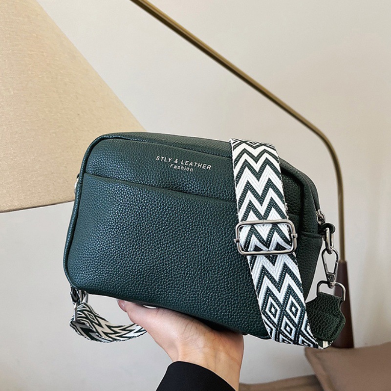 Solid Color Shoulder Bag