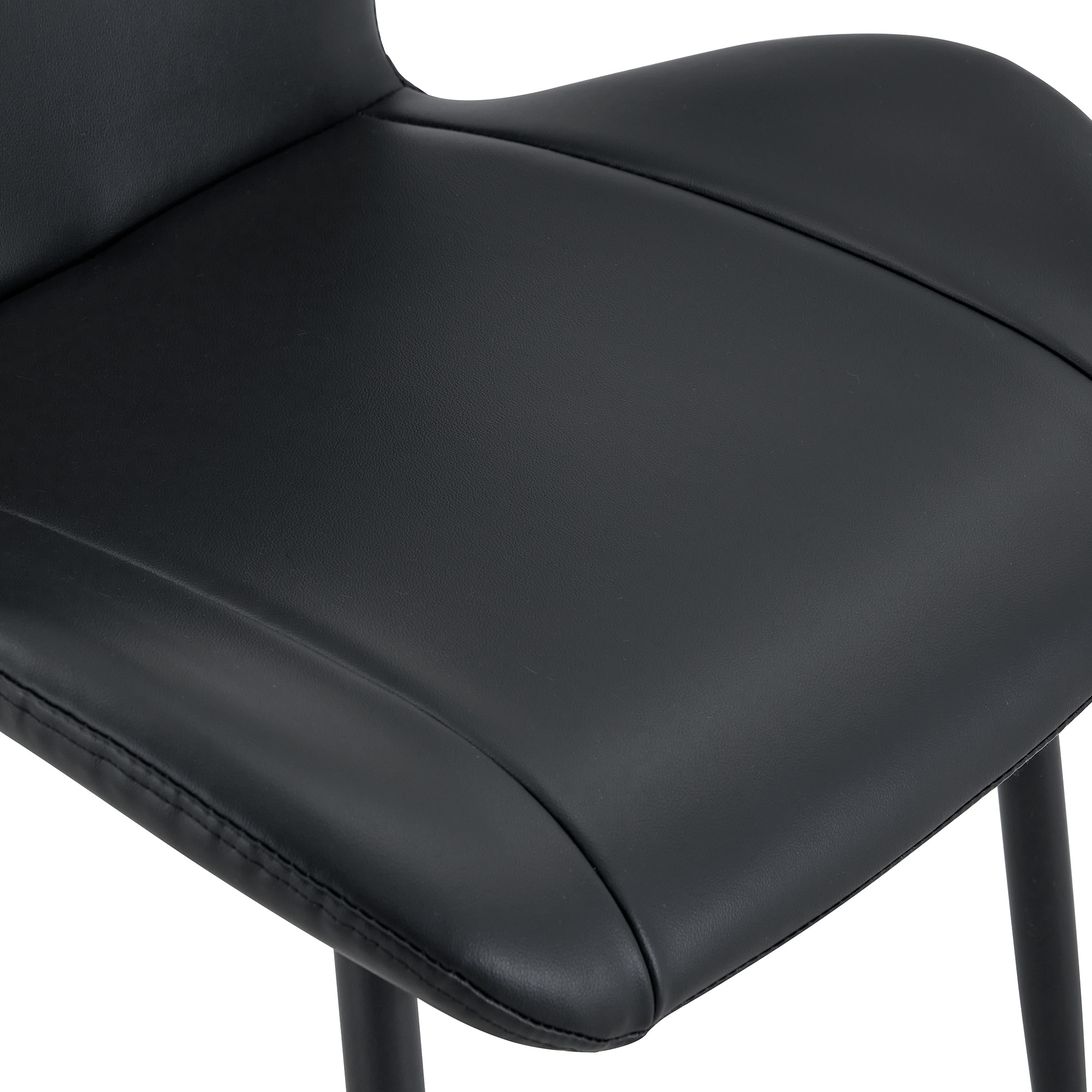 Dining Chairs Black PU