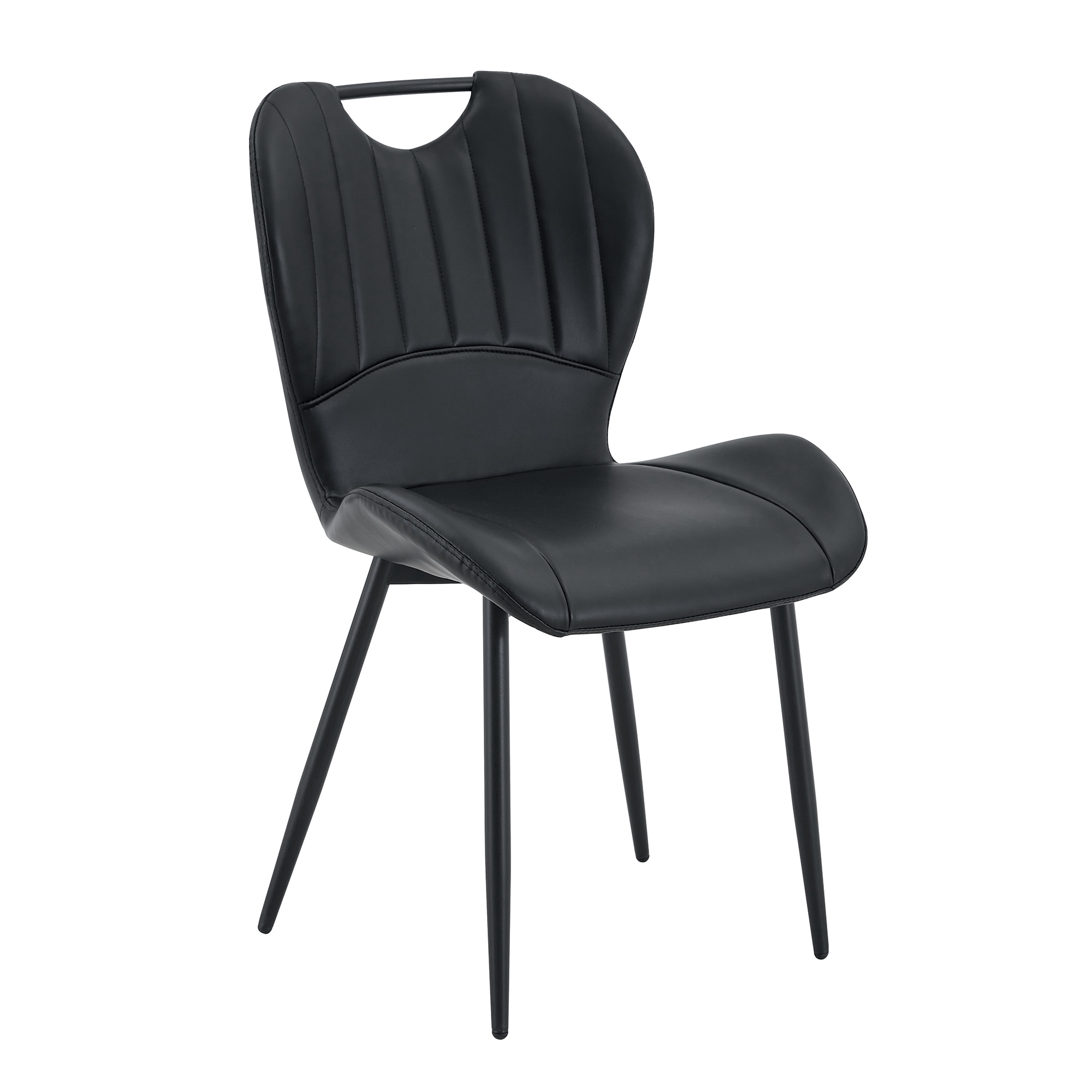 Dining Chairs Black PU