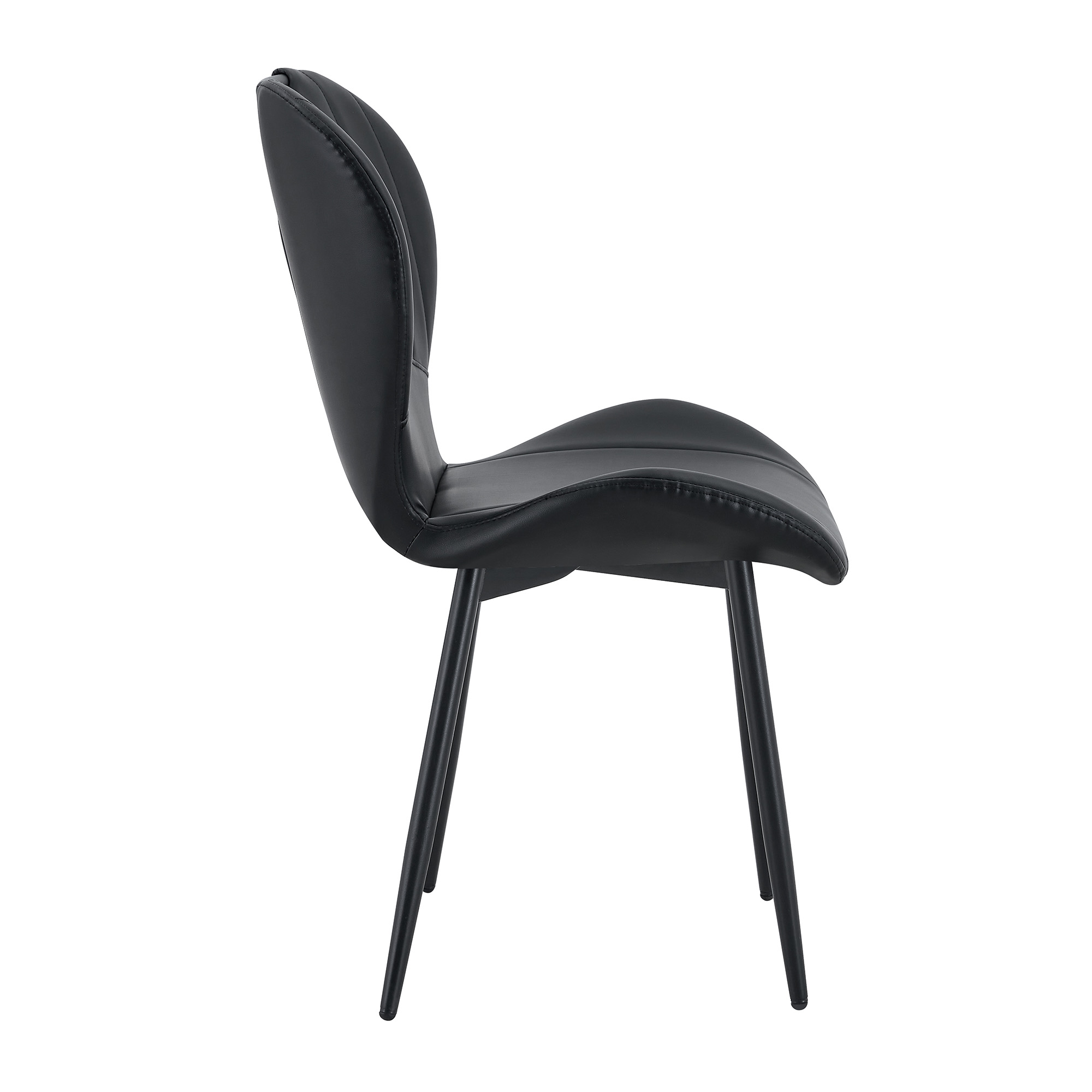 Dining Chairs Black PU