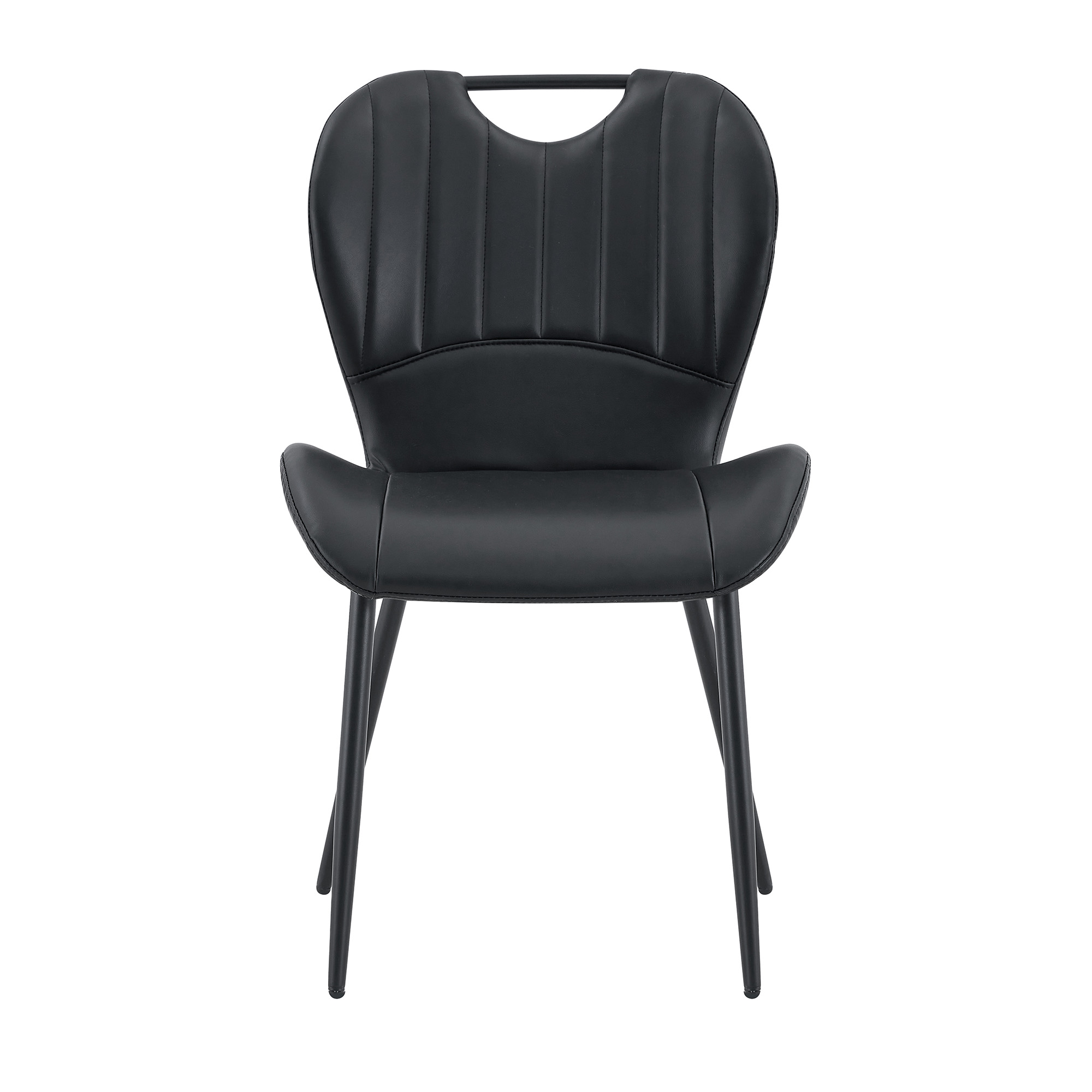 Dining Chairs Black PU