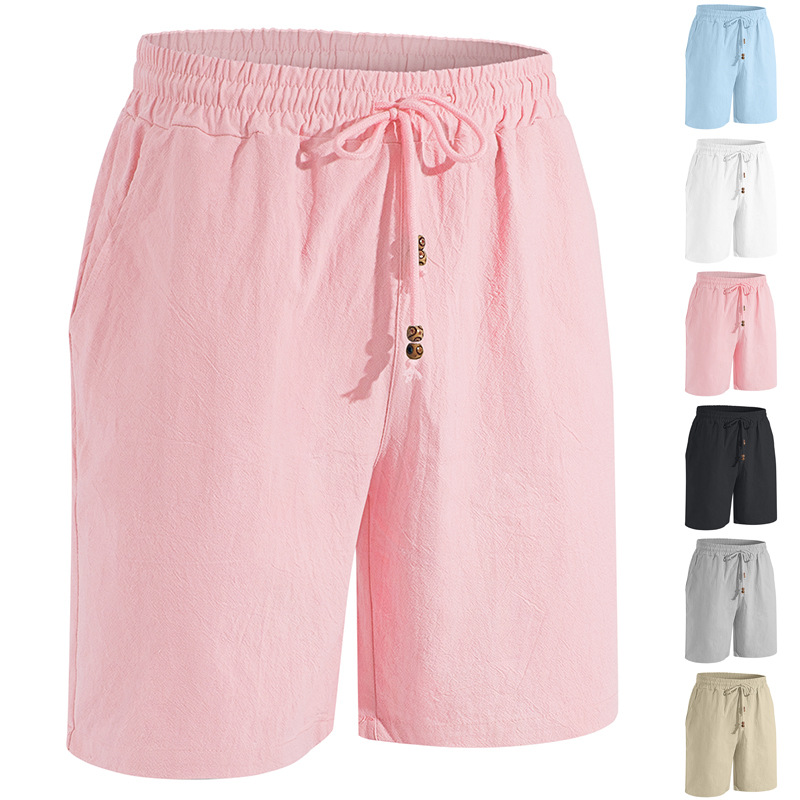 Mens Cotton-Linen Shorts