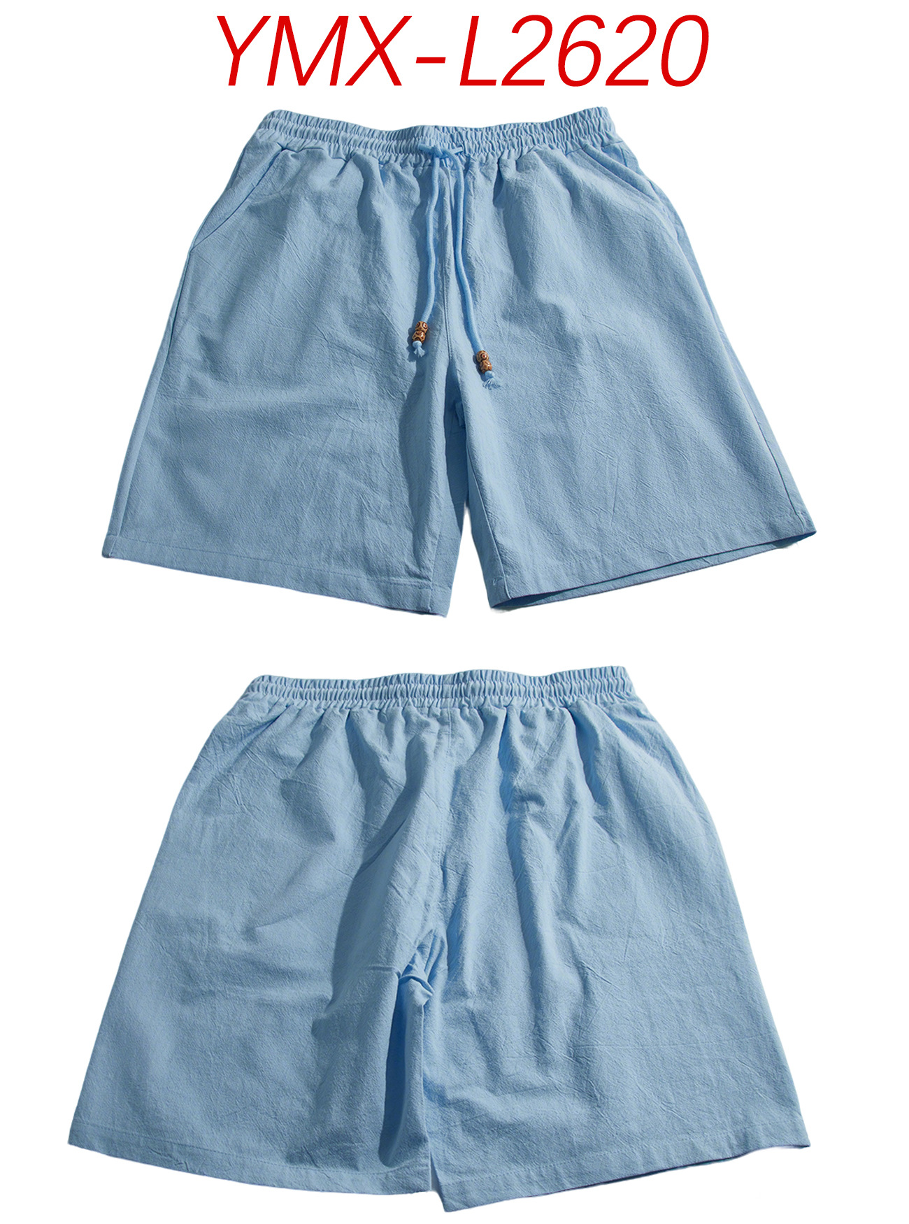 Mens Cotton-Linen Shorts