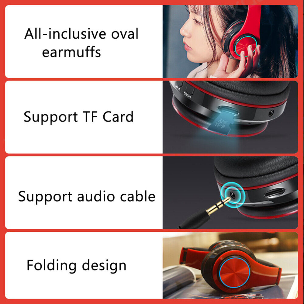 Wireless Headphones Over-Ear Noise Canceling