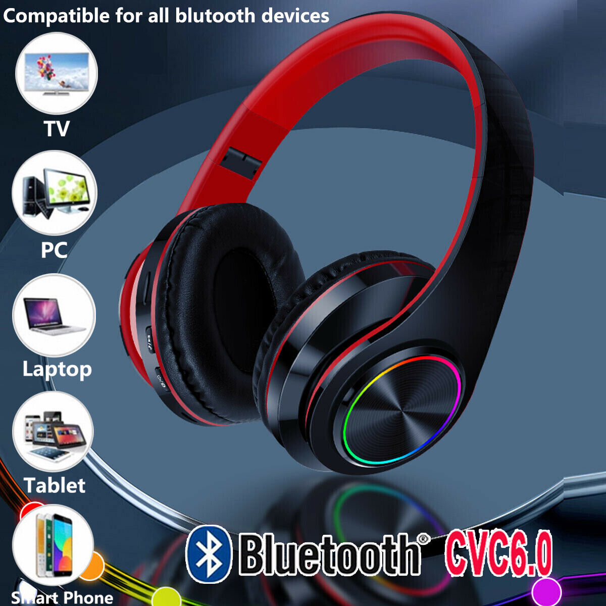 Wireless Headphones Over-Ear Noise Canceling