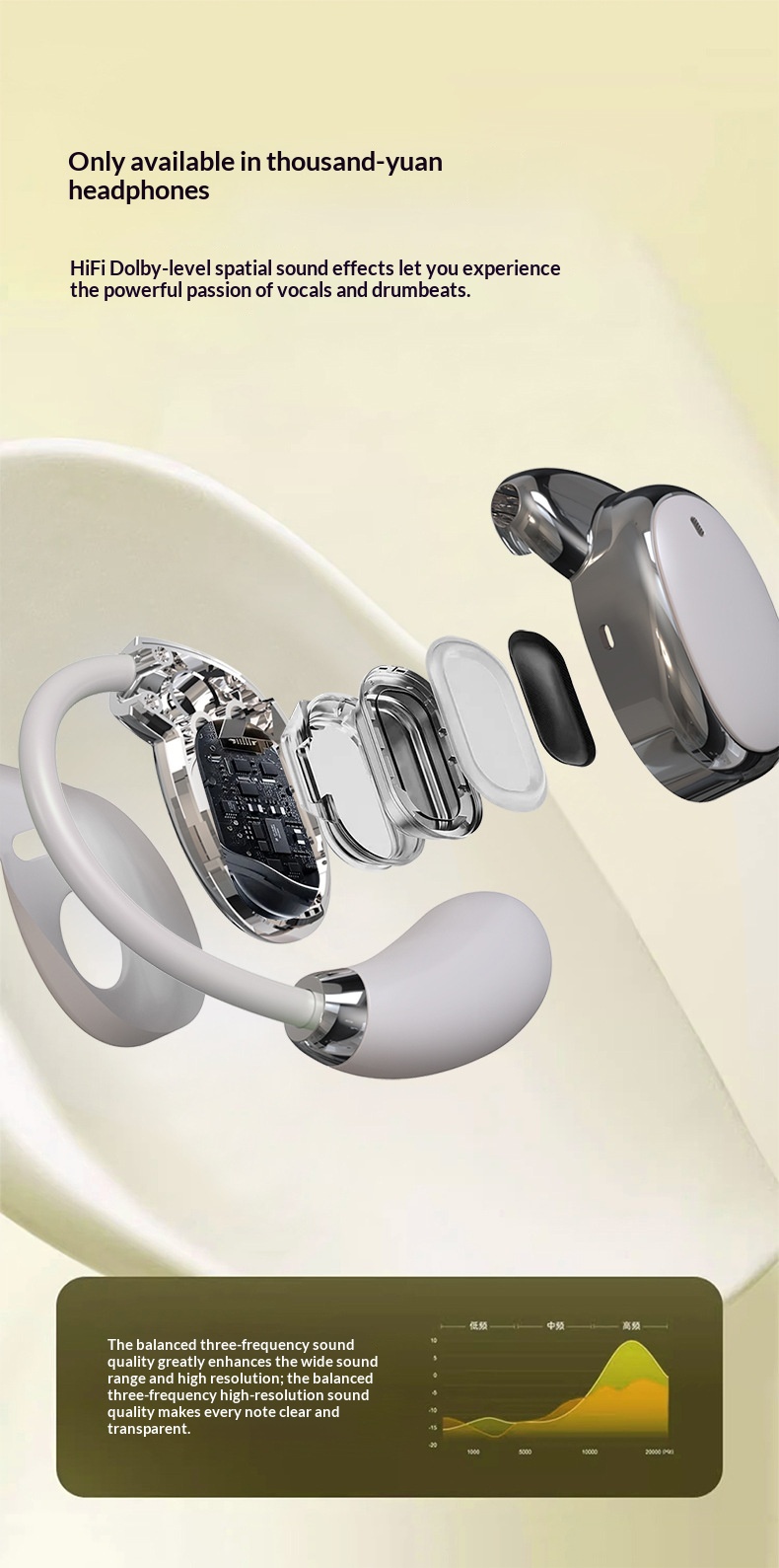 VEVOR Headphones Wireless Noise-Canceling