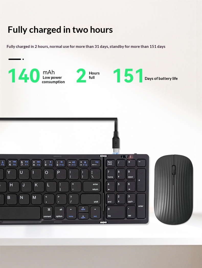Rechargeable Keyboard Combo