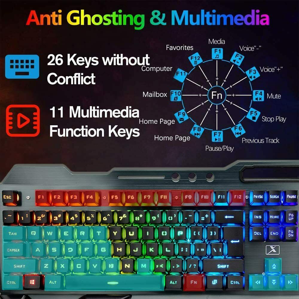 Wireless Gaming Keyboard Mouse Set