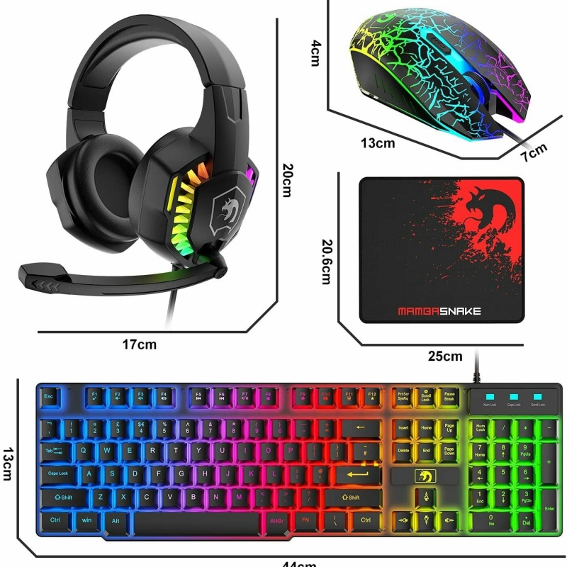 Gaming Keyboard Mouse Set RGB