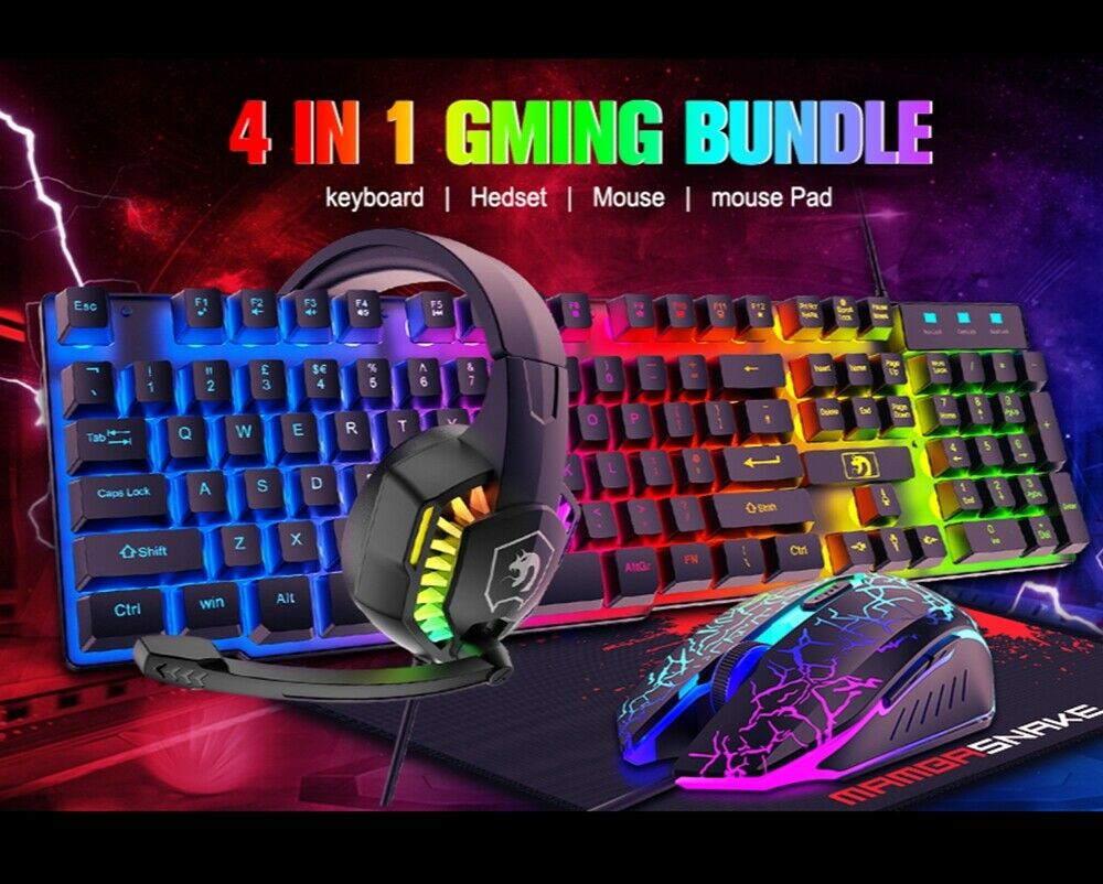 Gaming Keyboard Mouse Set RGB