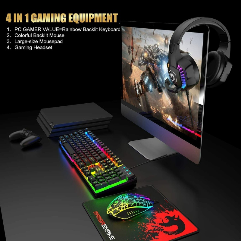 Gaming Keyboard Mouse Set RGB