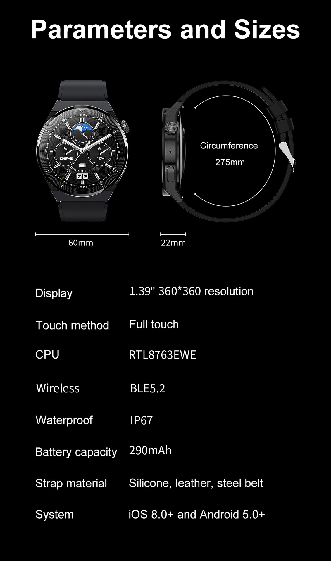 Multifunctional Bluetooth Calling Smartwatch For Men