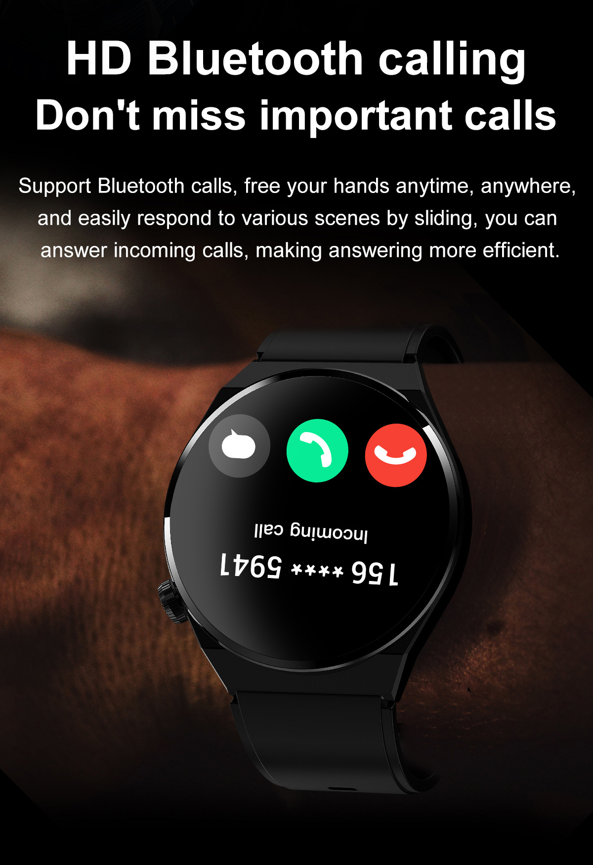 Multifunctional Bluetooth Calling Smartwatch For Men