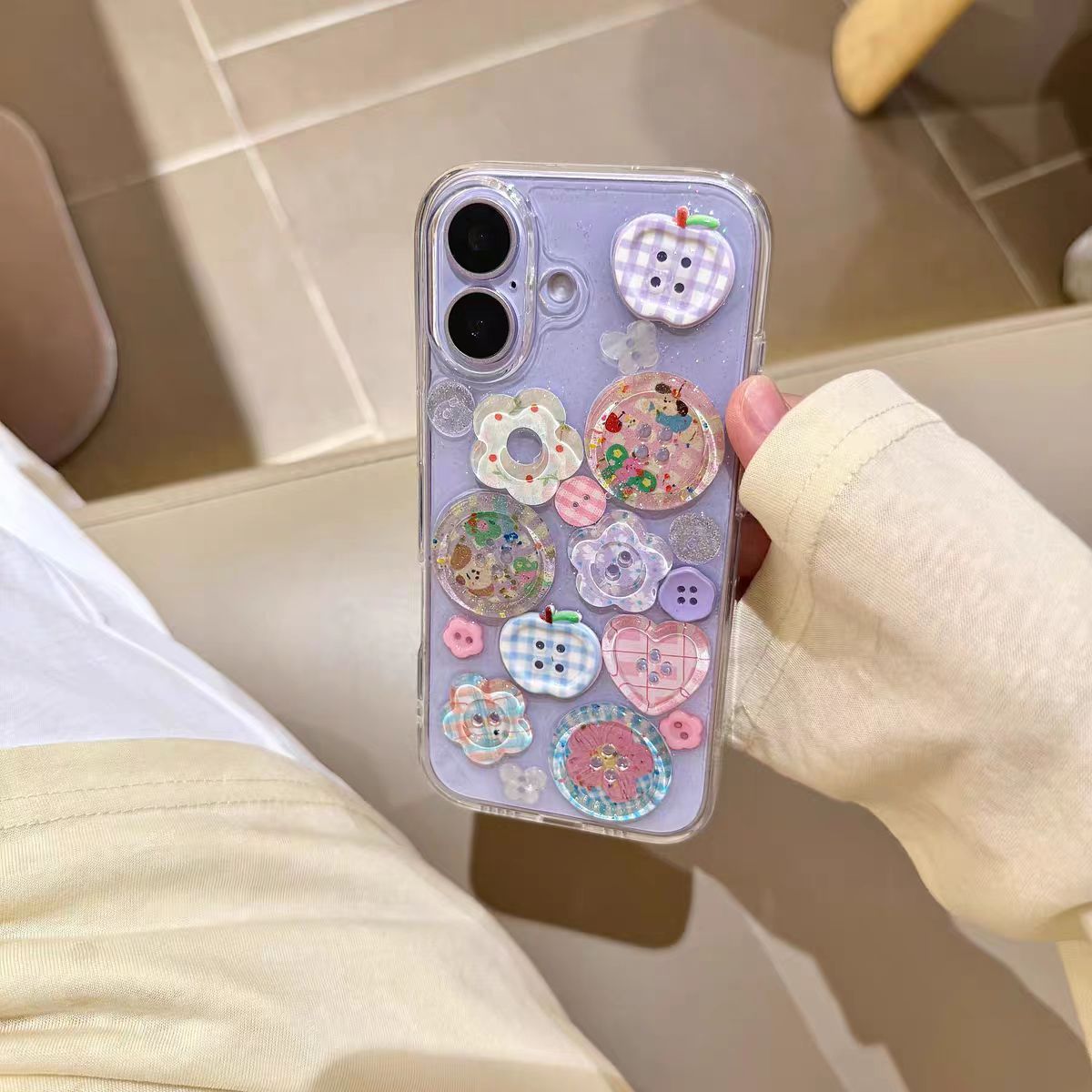 Phone Case 3D Epoxy Flower