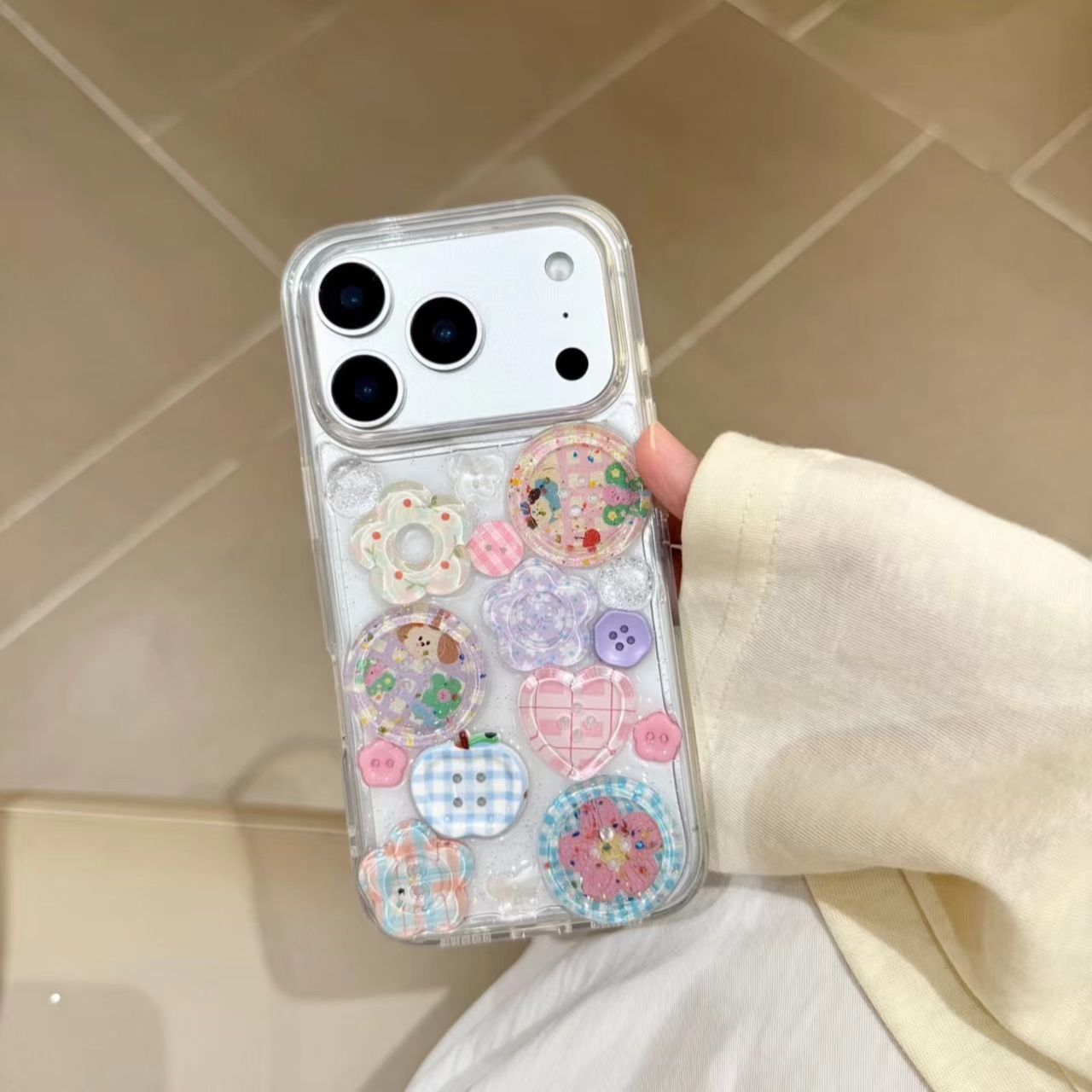 Phone Case 3D Epoxy Flower