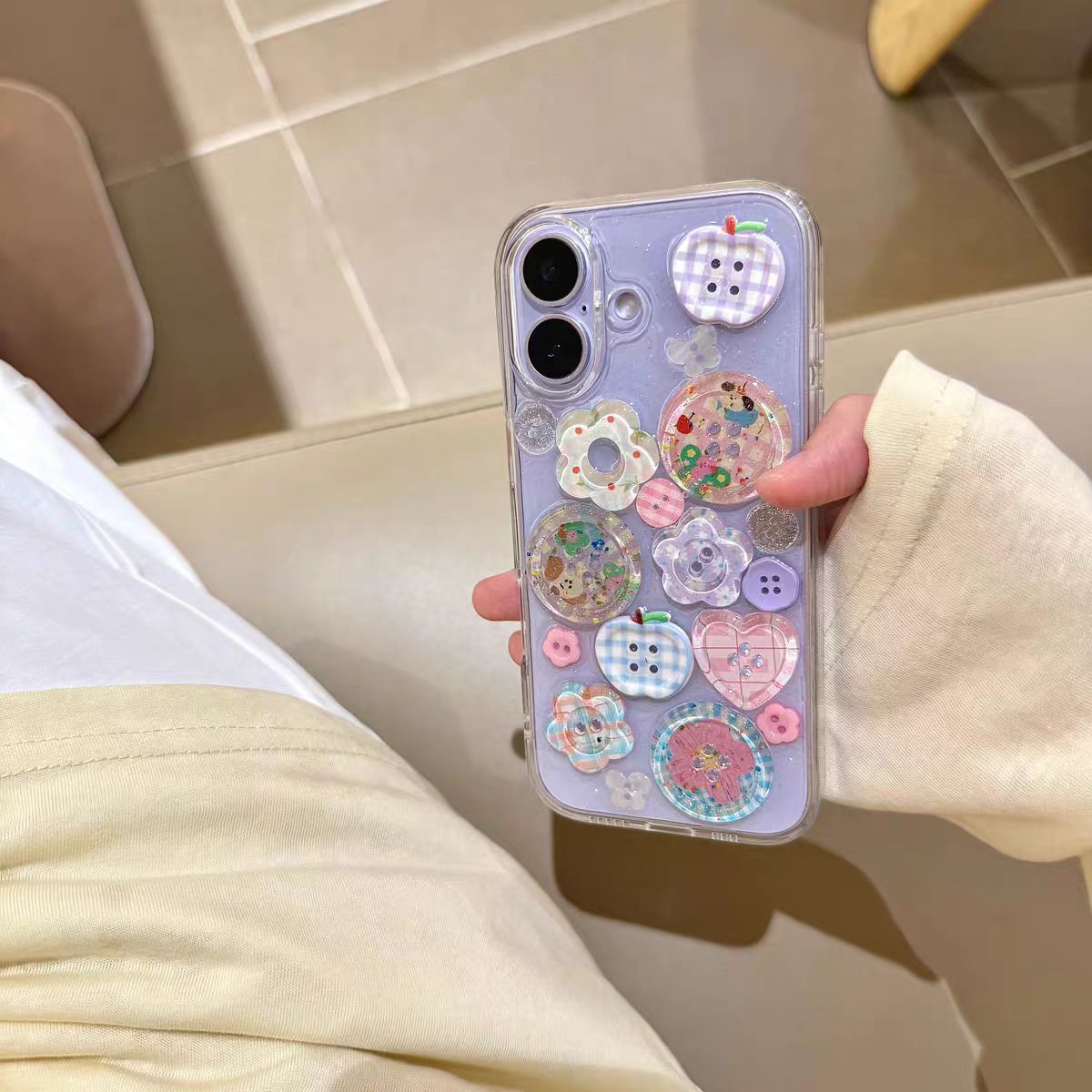 Phone Case 3D Epoxy Flower