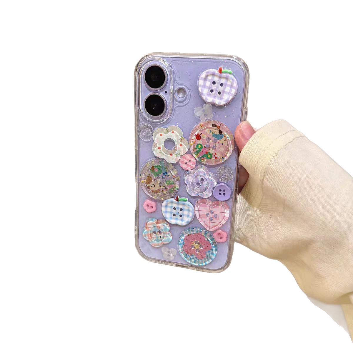 Phone Case 3D Epoxy Flower