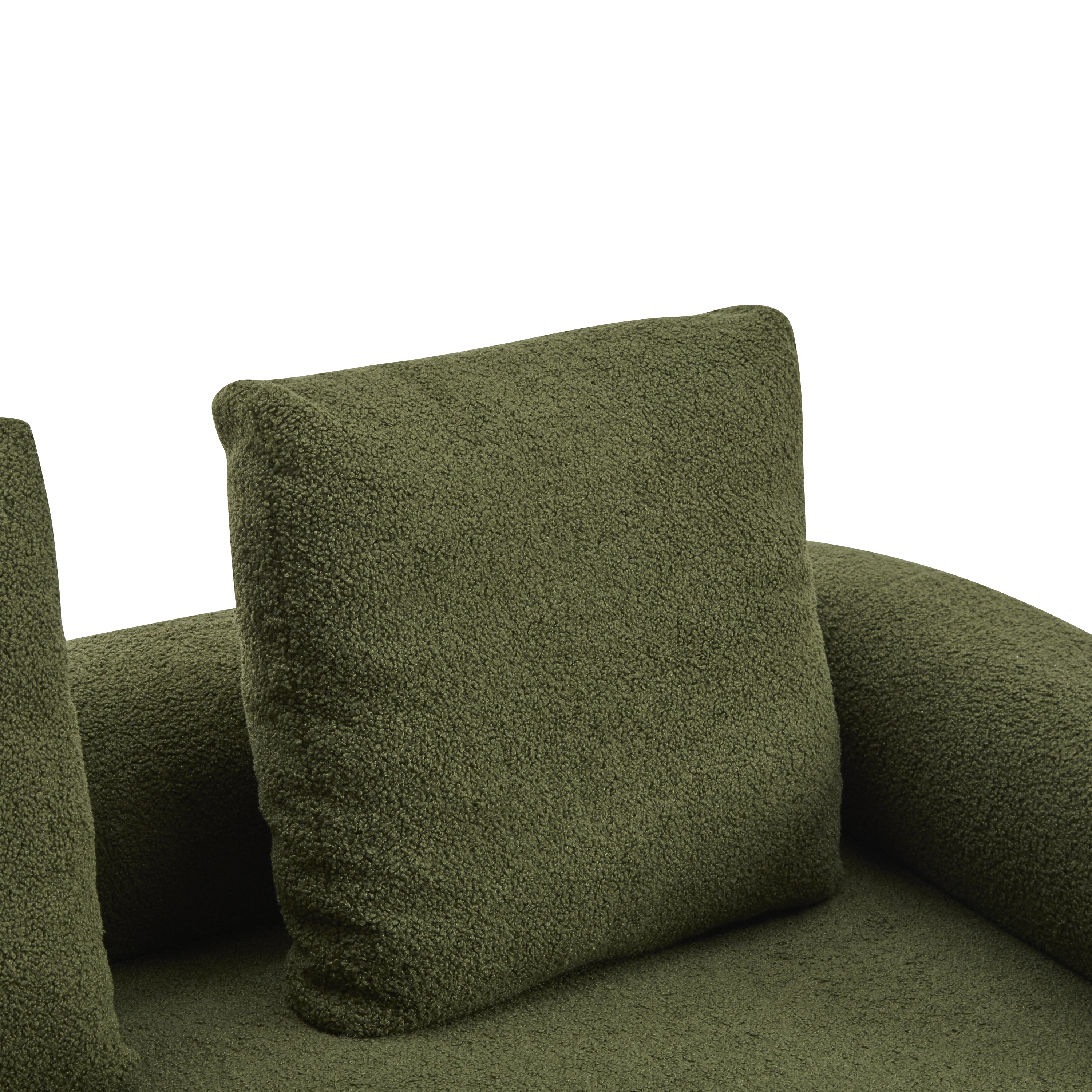 Sofa 3-Seater Green Upholstered