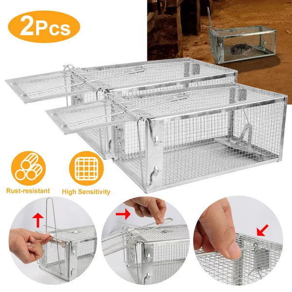 Humane Mouse Trap 2 Pcs Auto-Lock