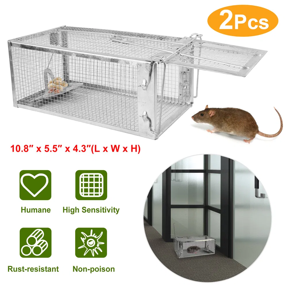 Humane Mouse Trap 2 Pcs Auto-Lock