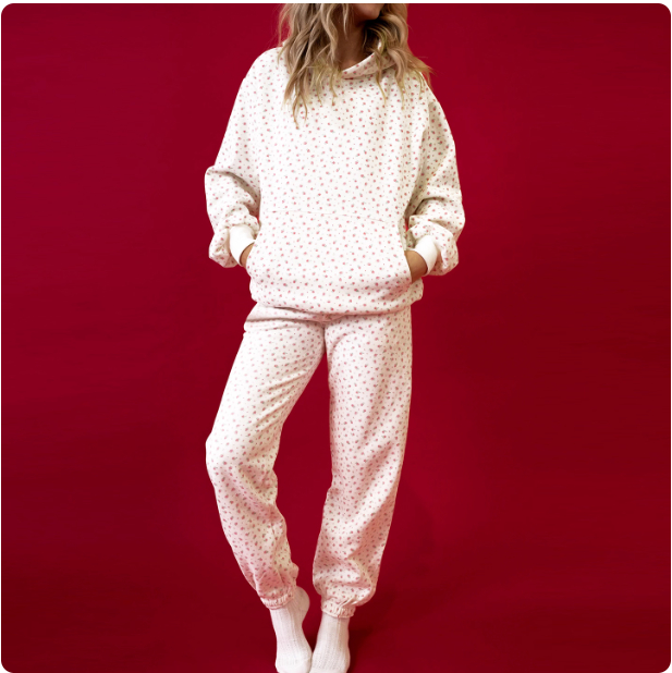 Hooded Sweatshirt Jogger Set