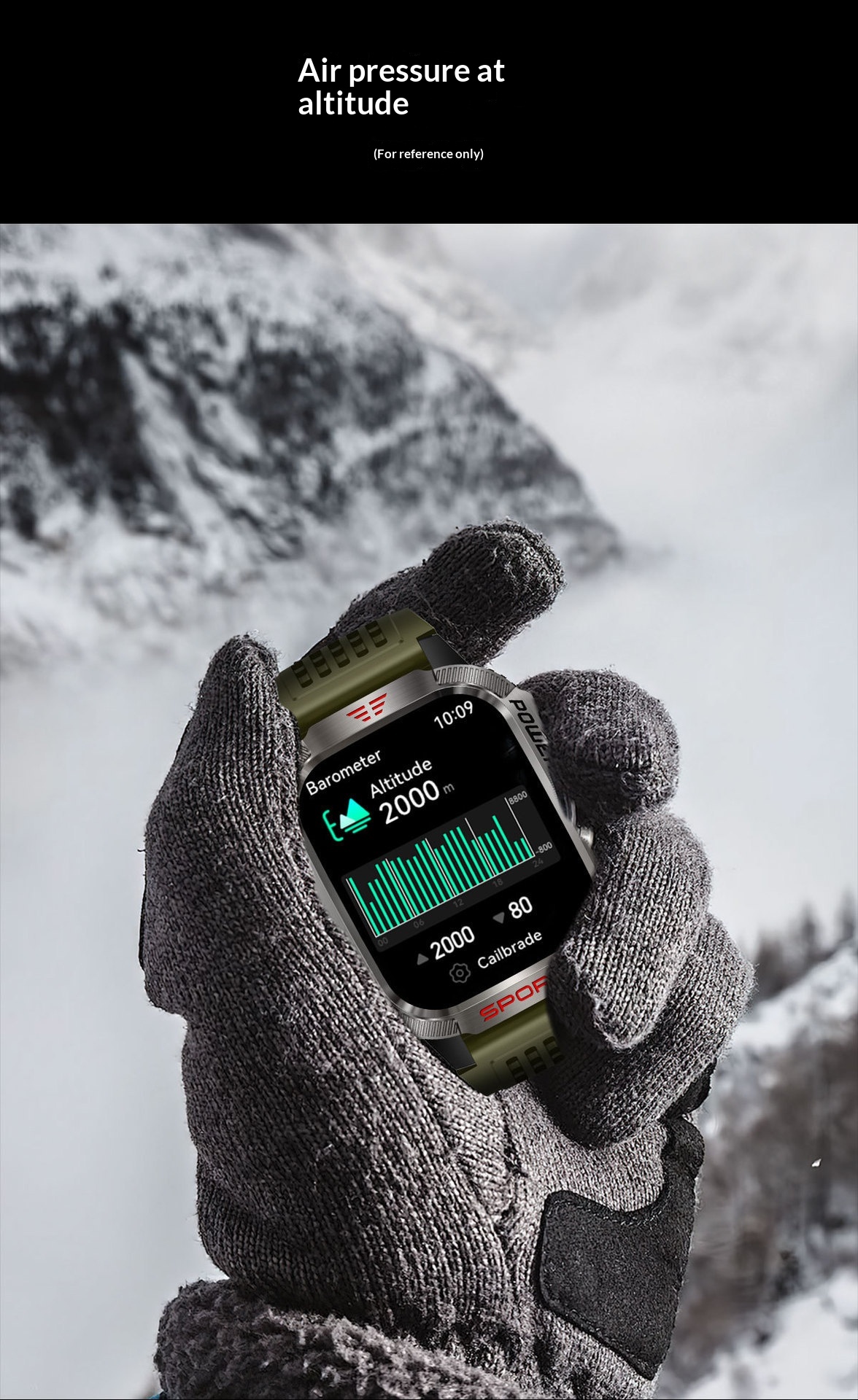 Smartwatch Barometric Altitude Bluetooth