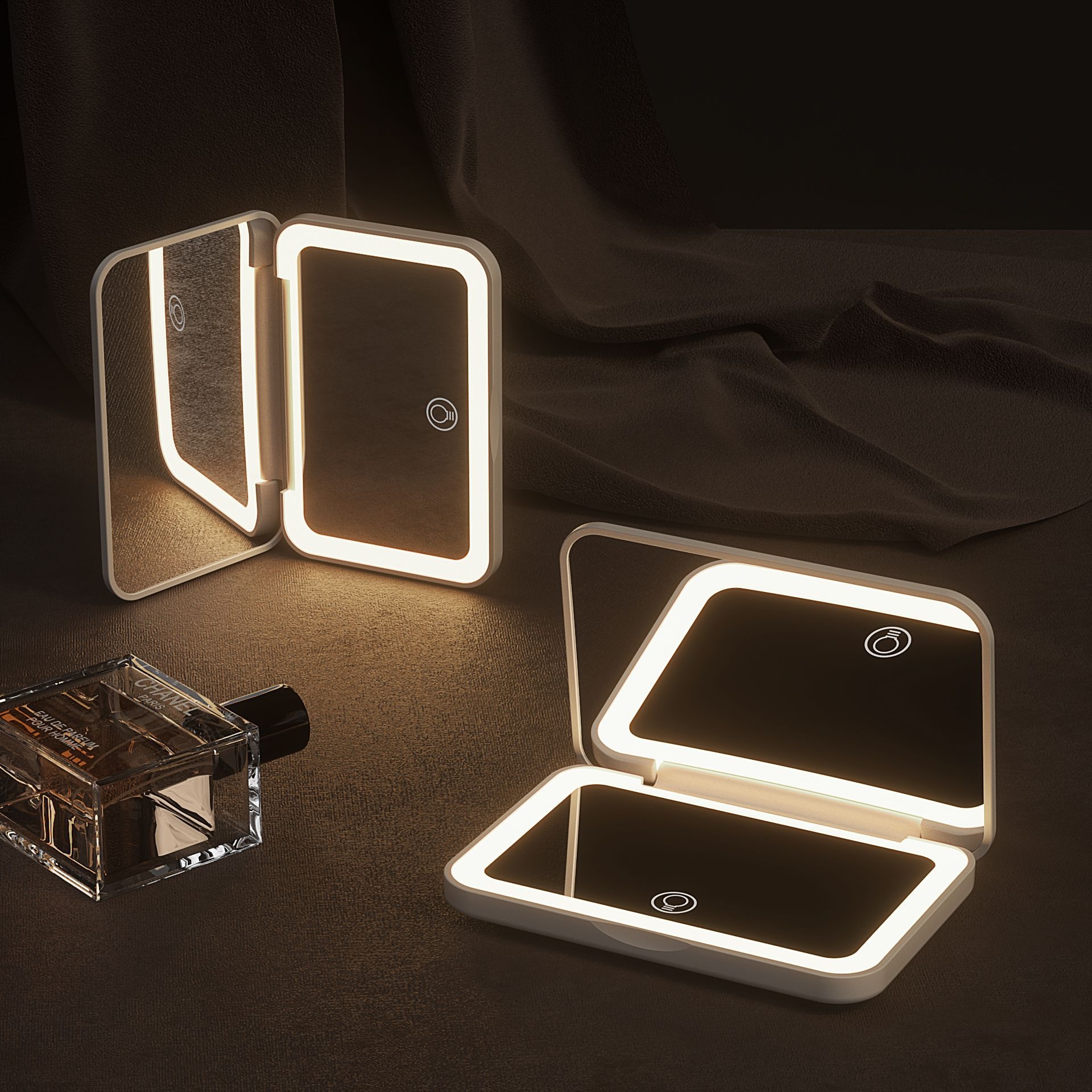 LED Makeup Mirror Rechargeable Portable