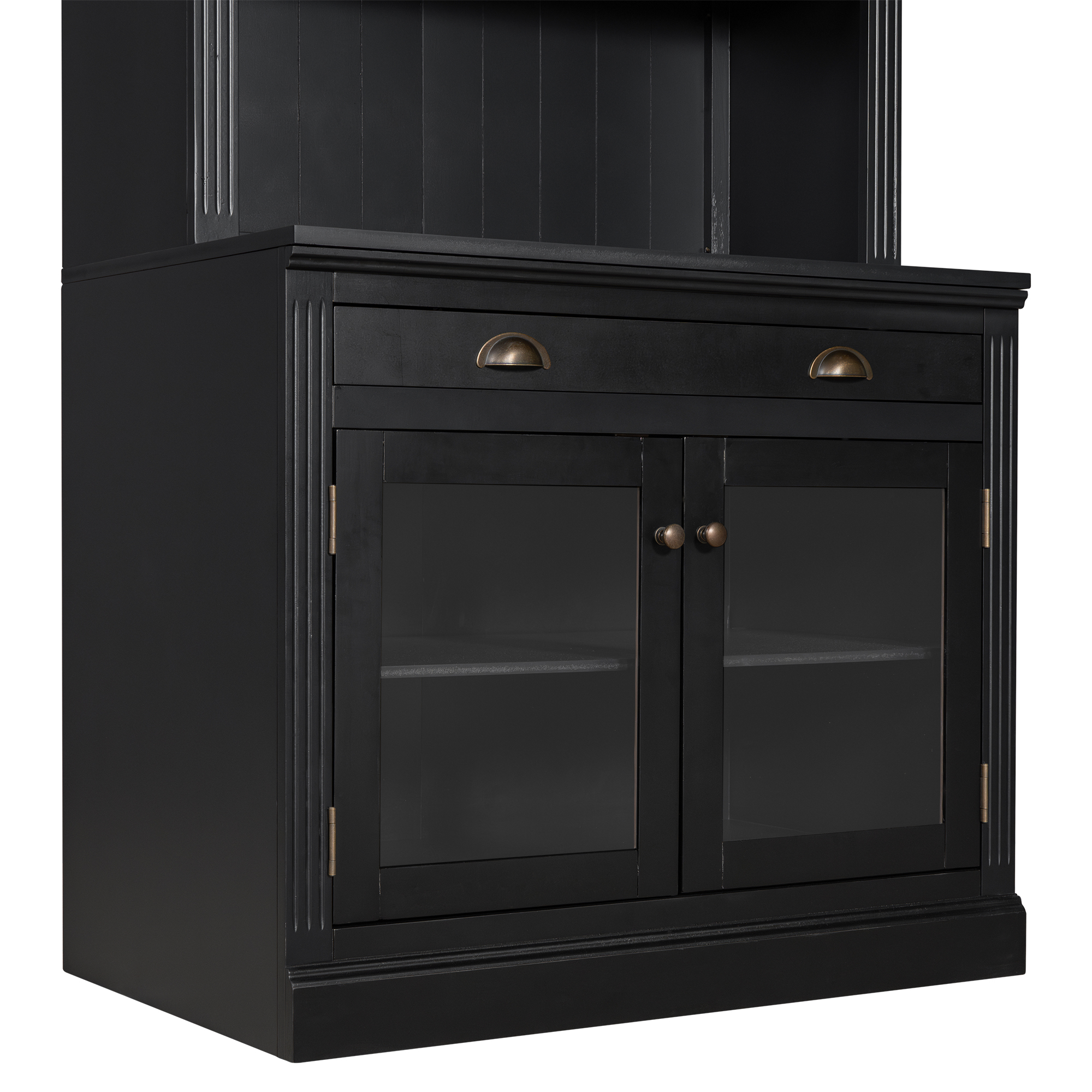 83.4 Tall Bookshelf With LED Lighting And Glass