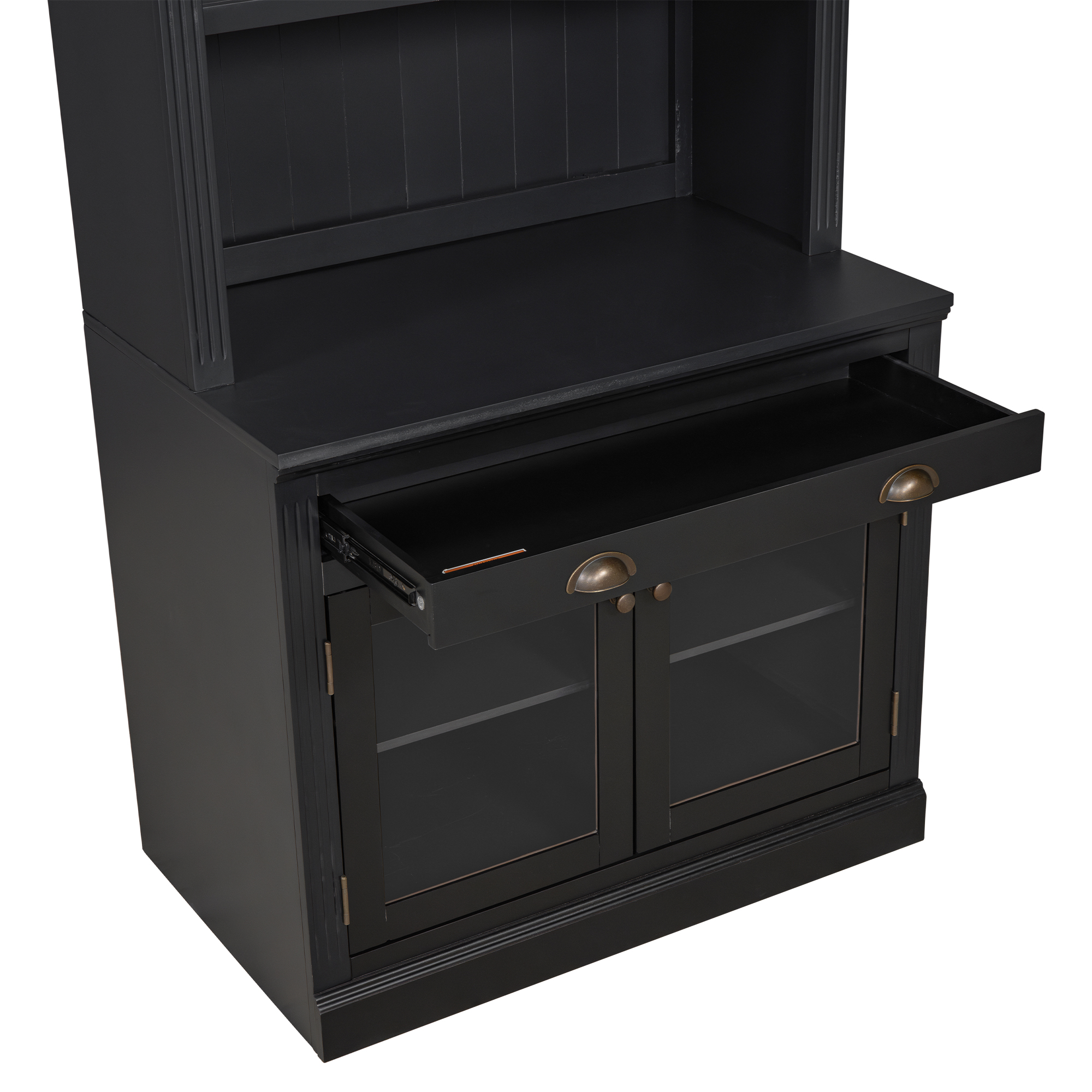 83.4 Tall Bookshelf With LED Lighting And Glass