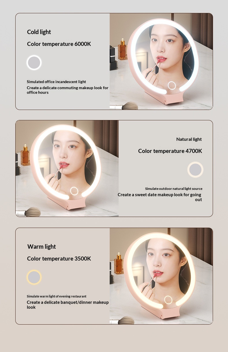 Portable LED Makeup Mirror