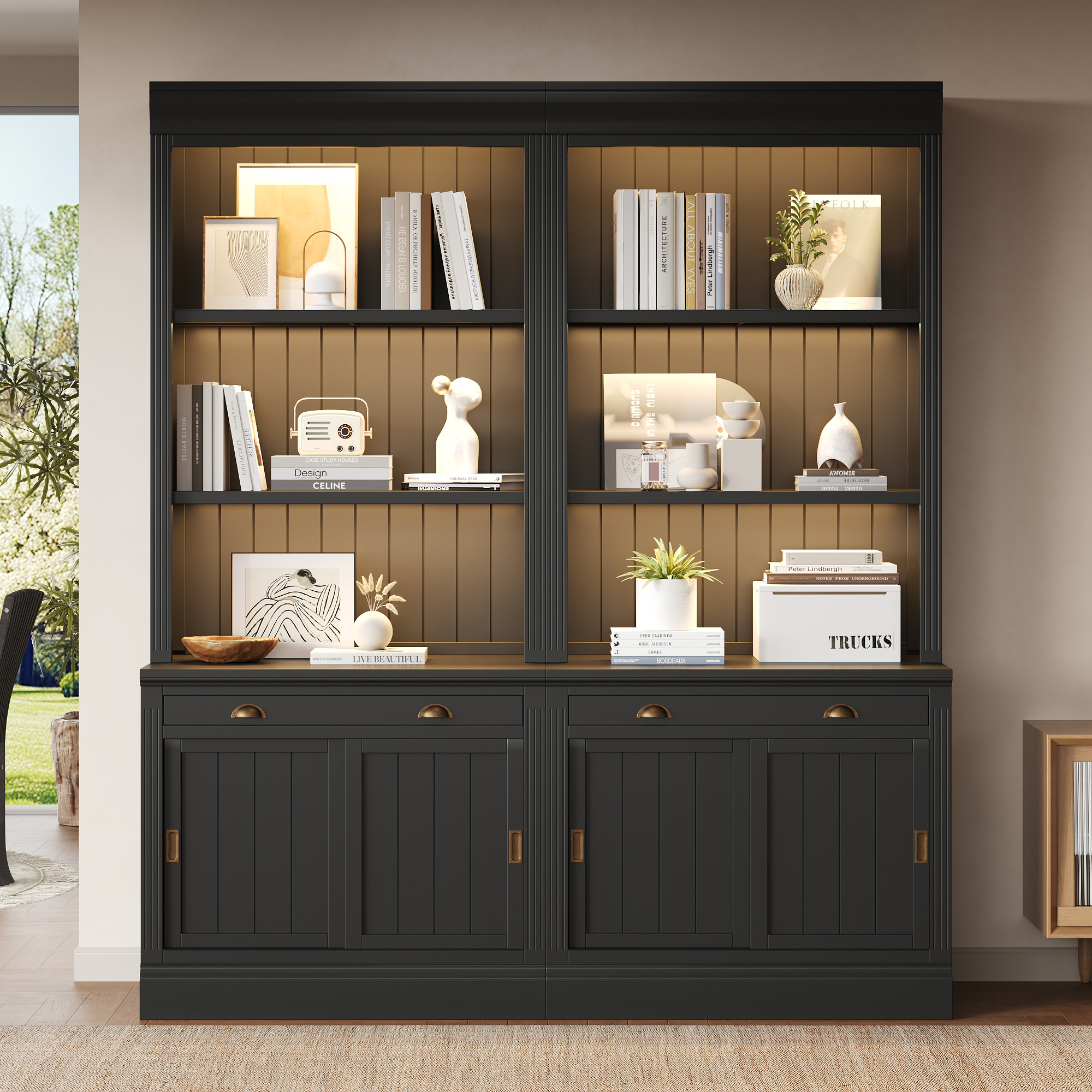 Bookshelf Suite With LED Lighting