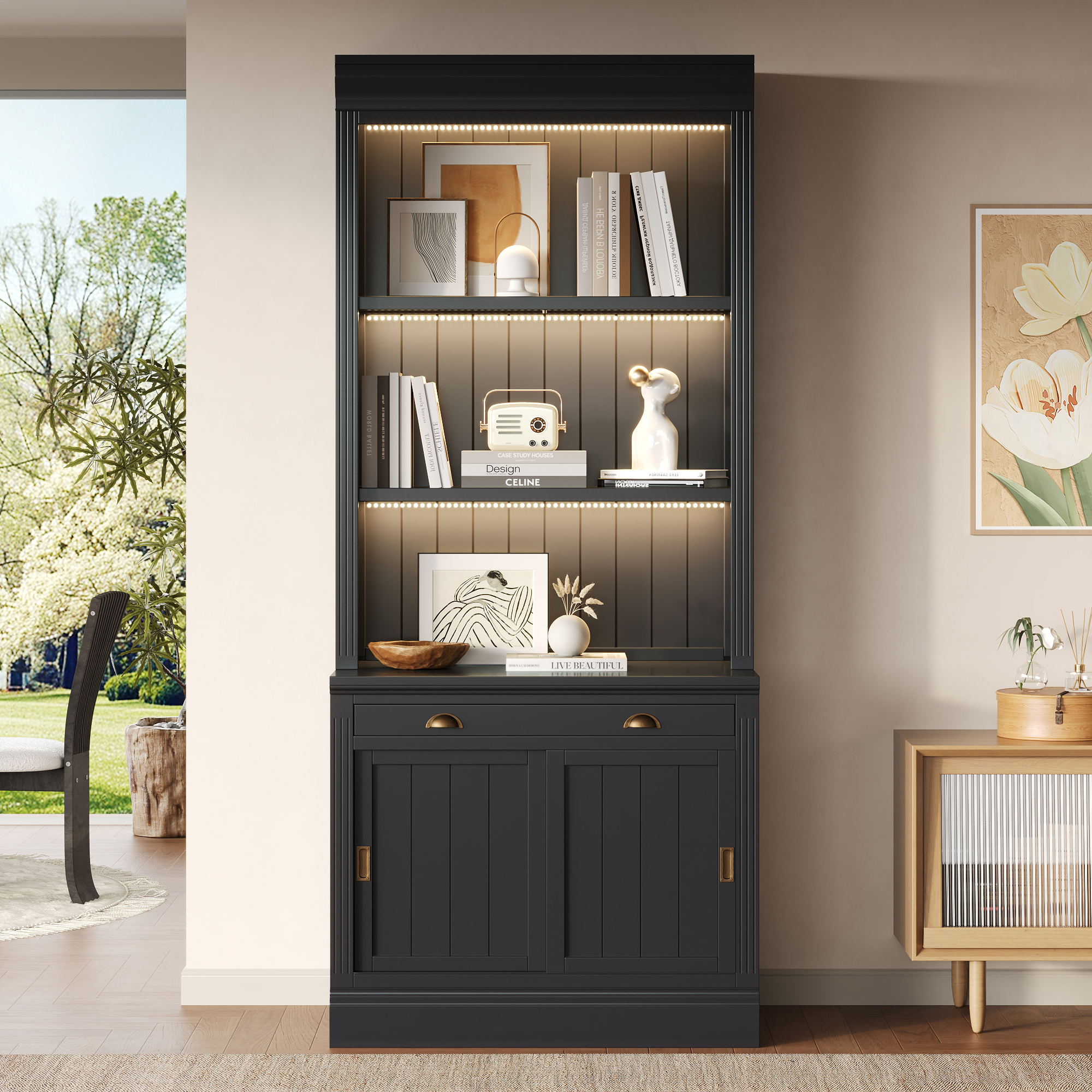 Bookshelf Suite With LED Lighting
