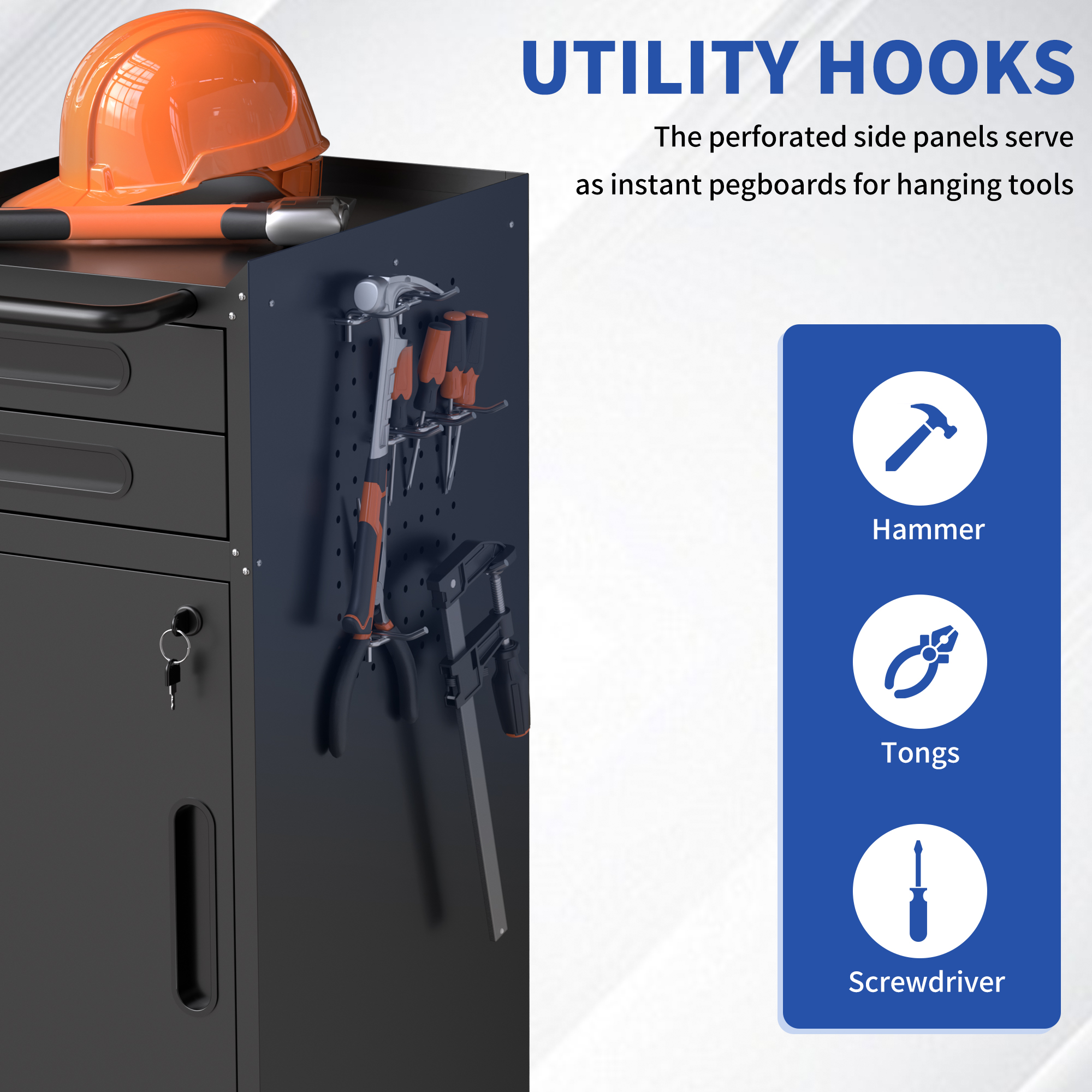 Narrow Rolling Tool Cabinet