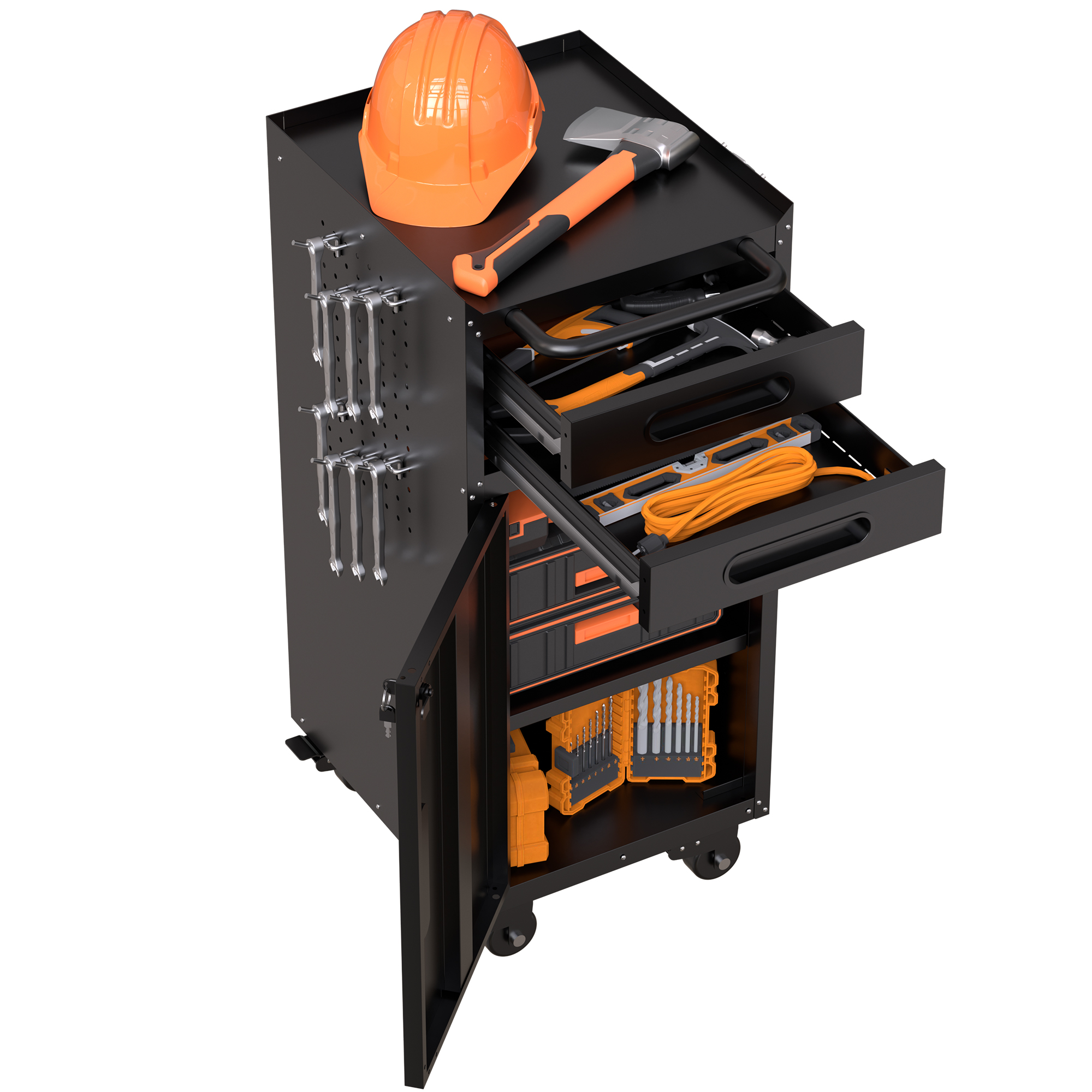 Narrow Rolling Tool Cabinet