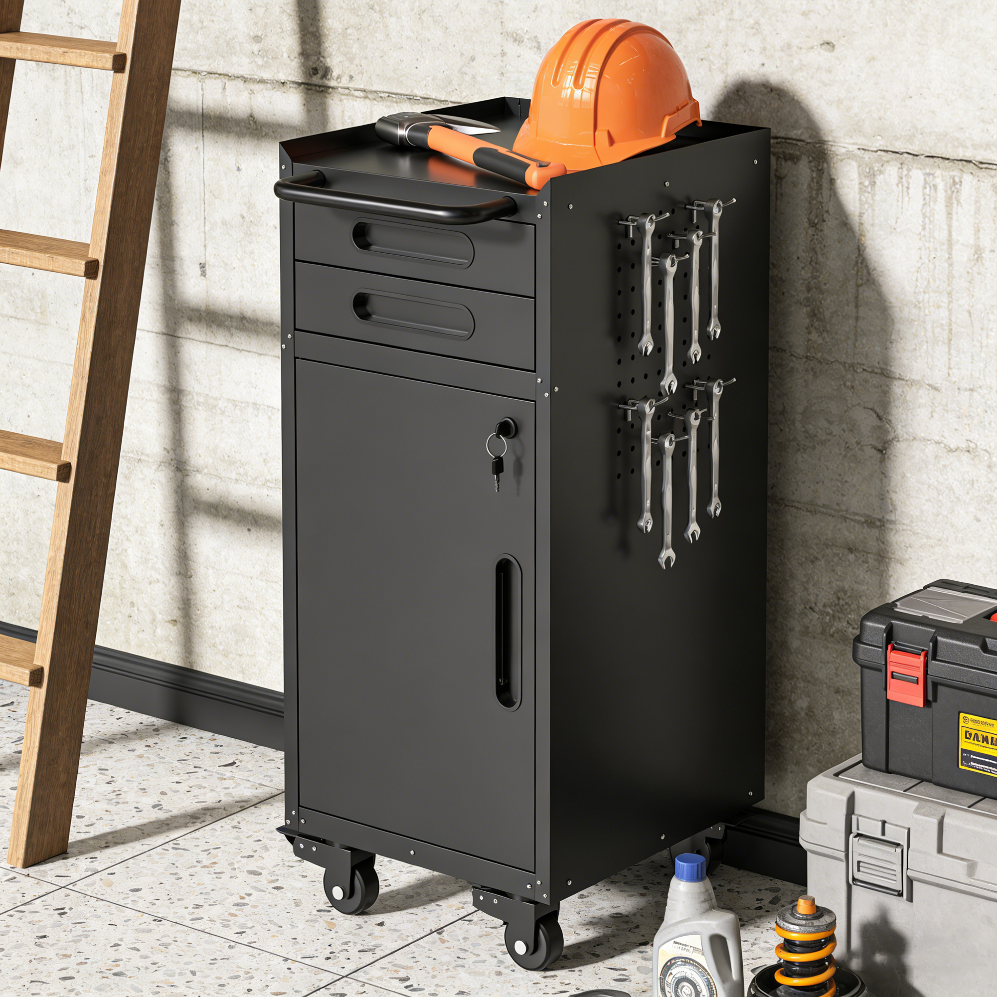 Narrow Rolling Tool Cabinet