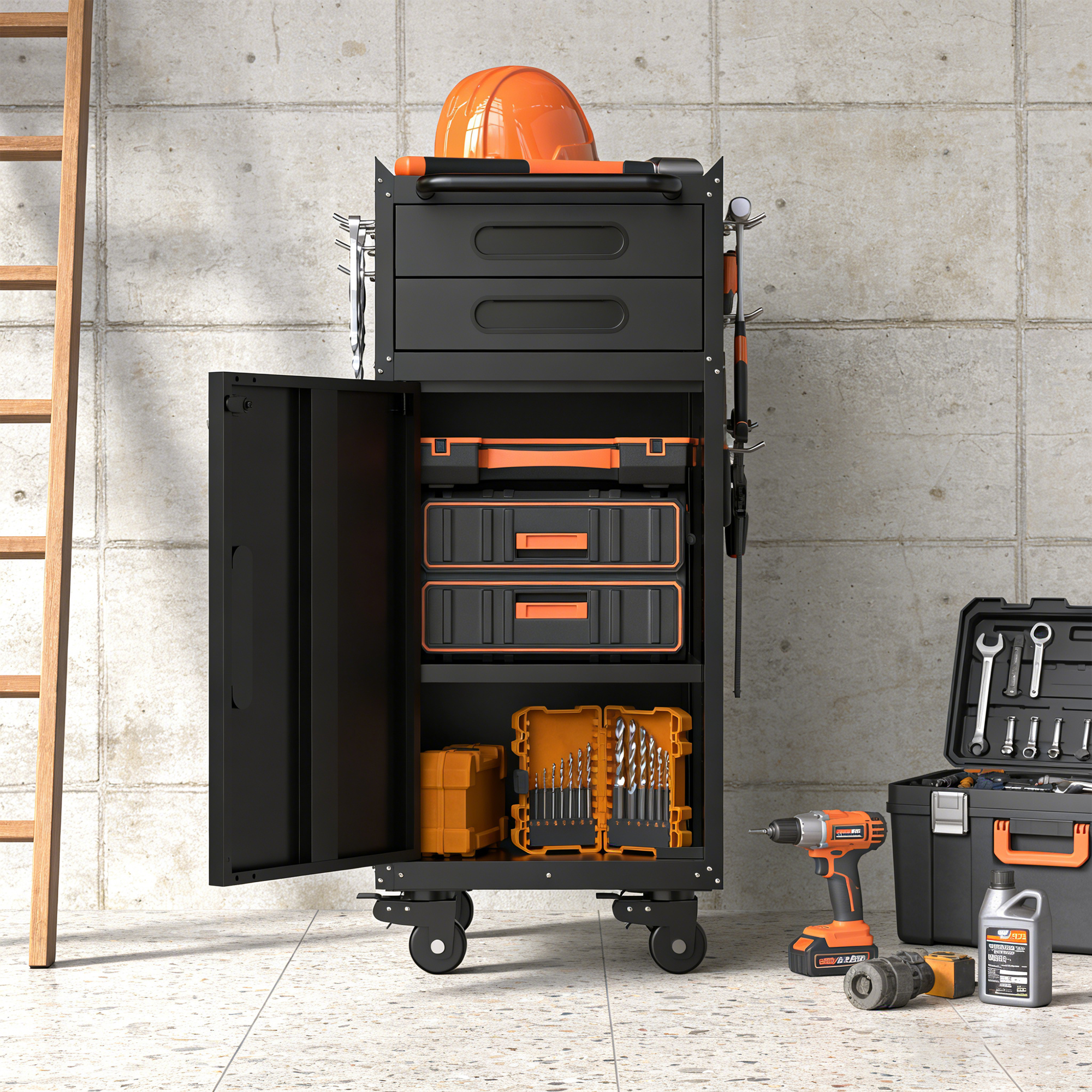 Narrow Rolling Tool Cabinet