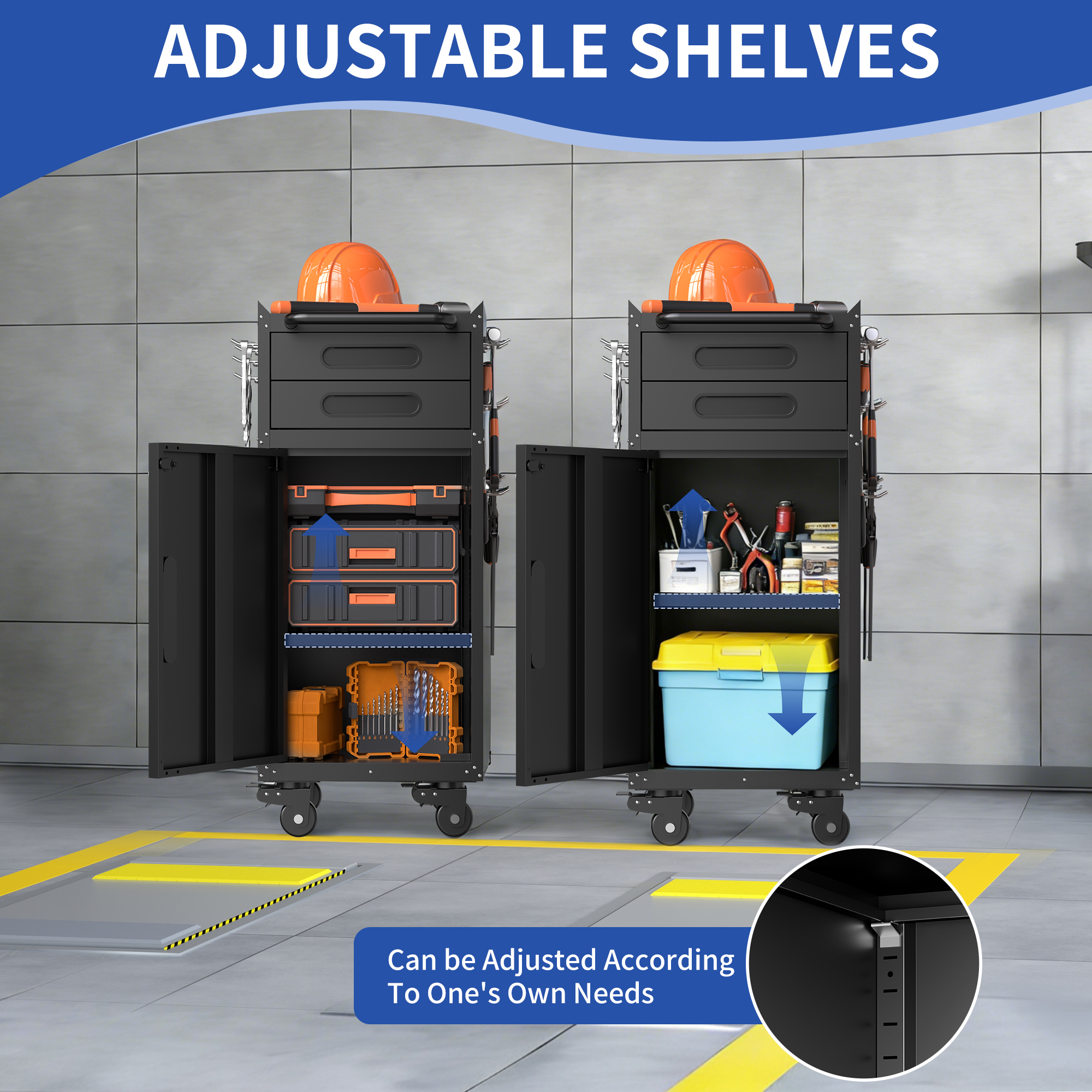 Narrow Rolling Tool Cabinet