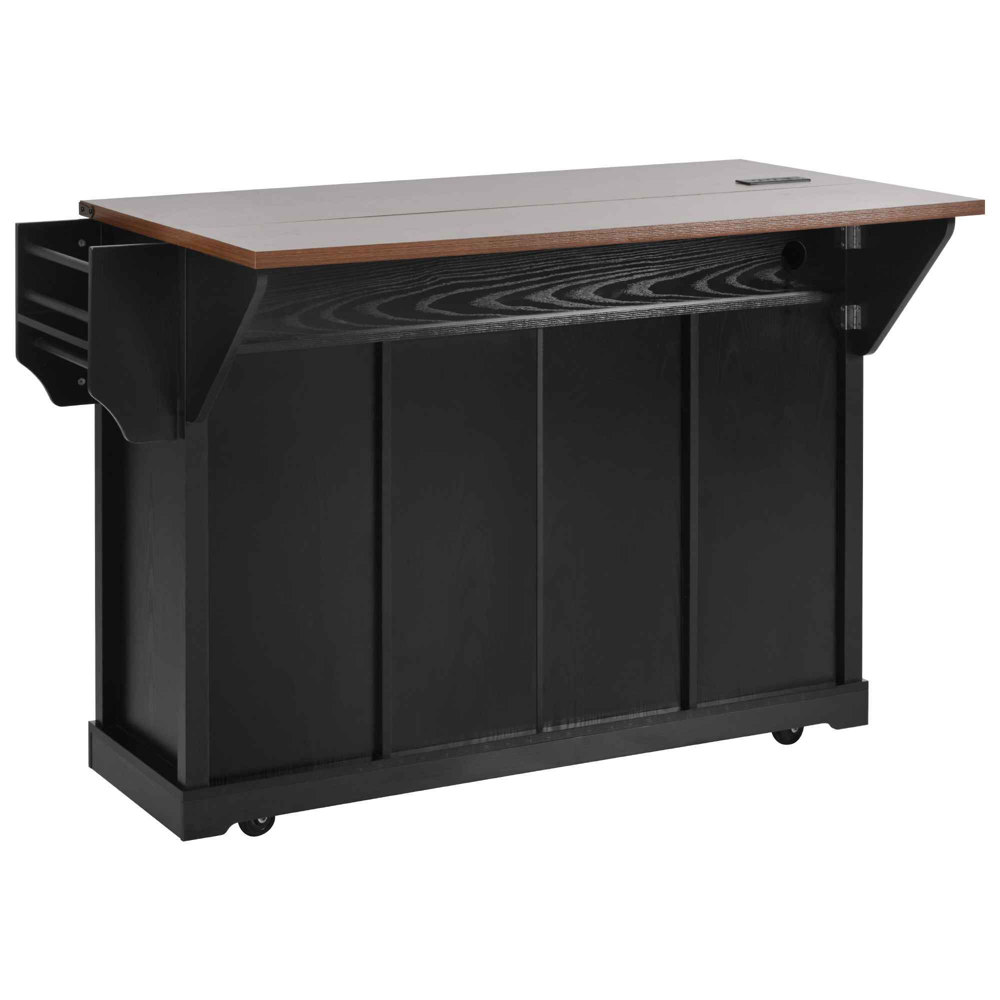 K&K Farmhouse Kitchen Island Storage