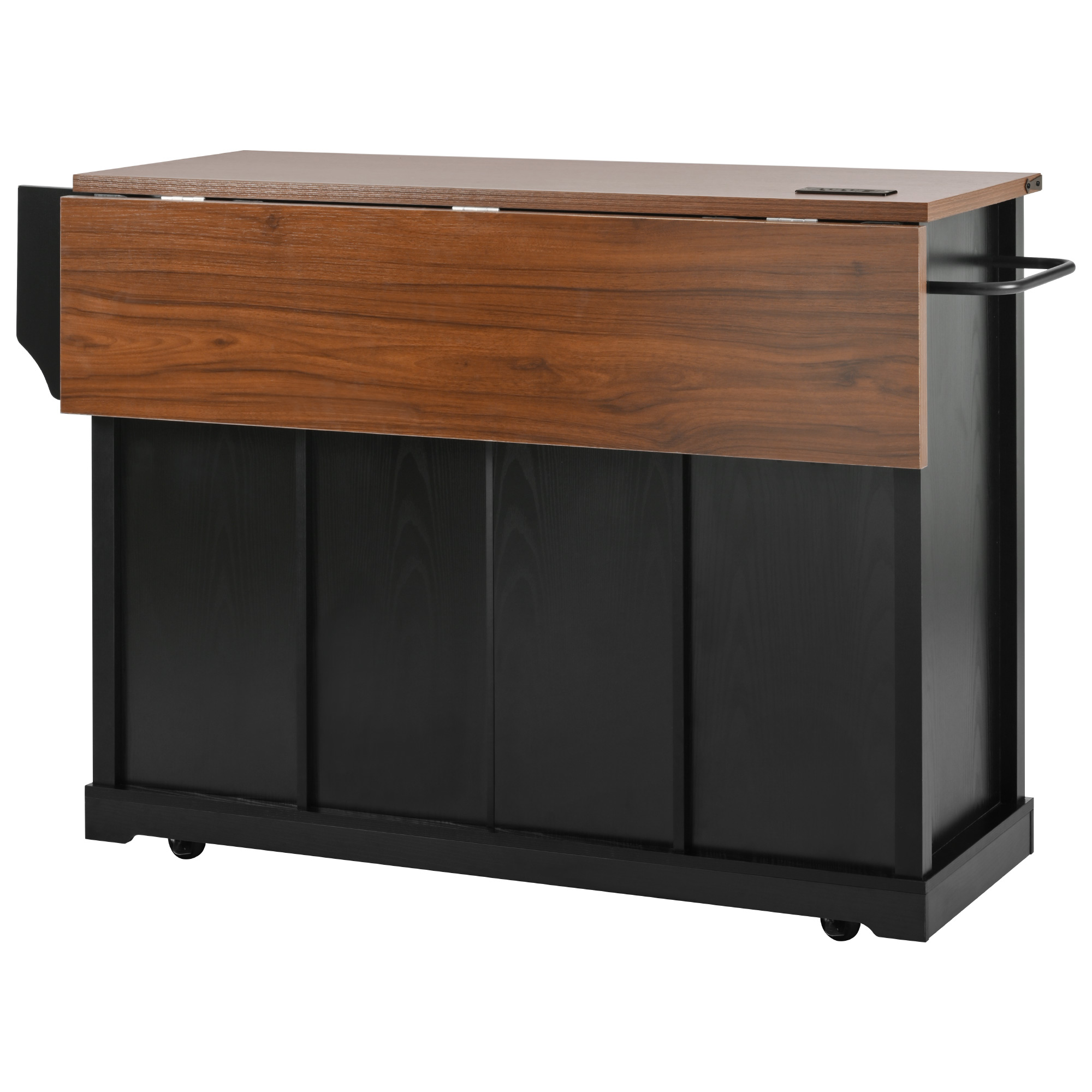 K&K Farmhouse Kitchen Island Storage