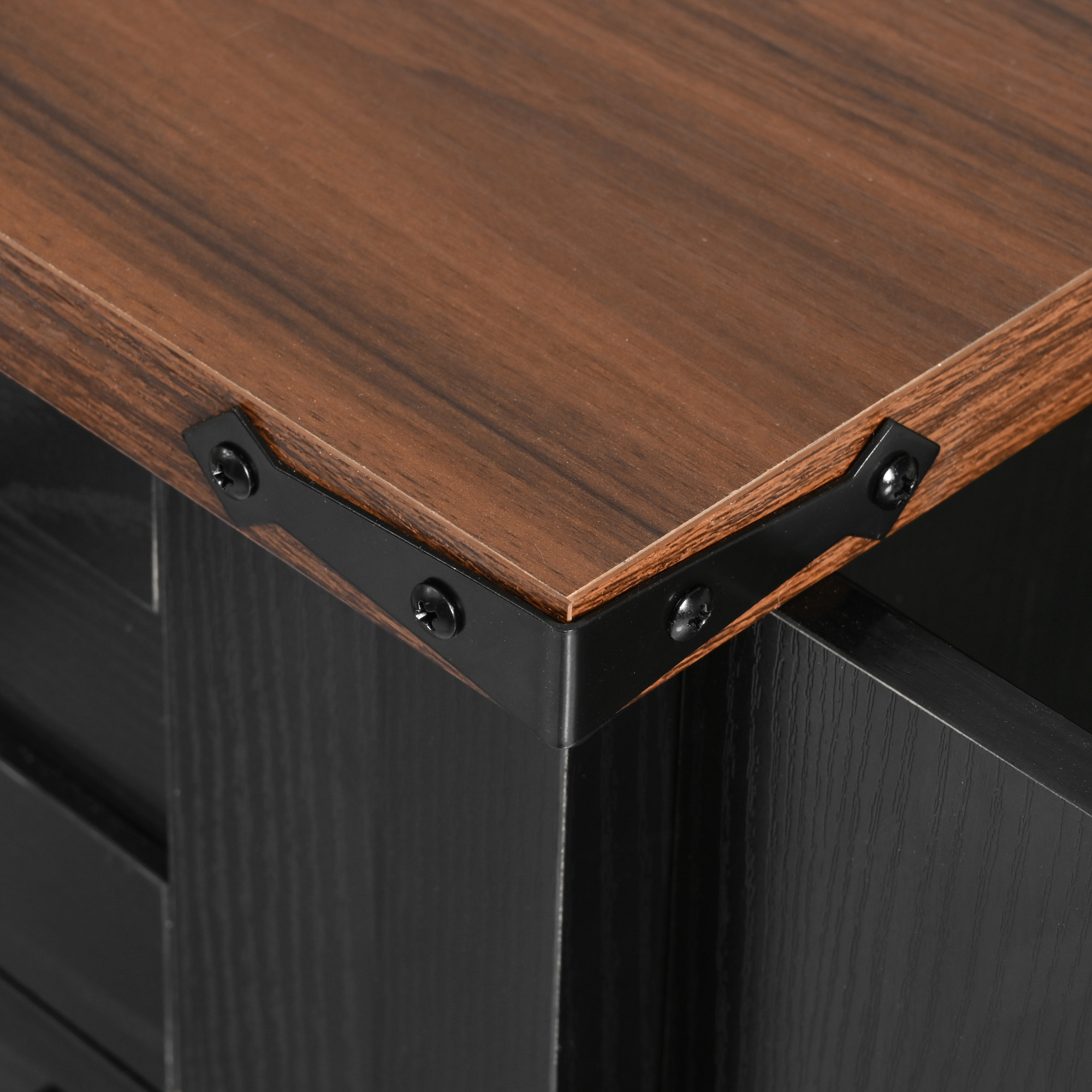 K&K Farmhouse Kitchen Island Storage