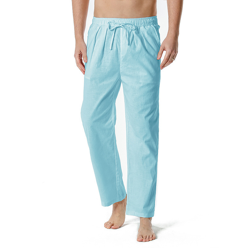 Capri Pants, Cotton-linen Casual