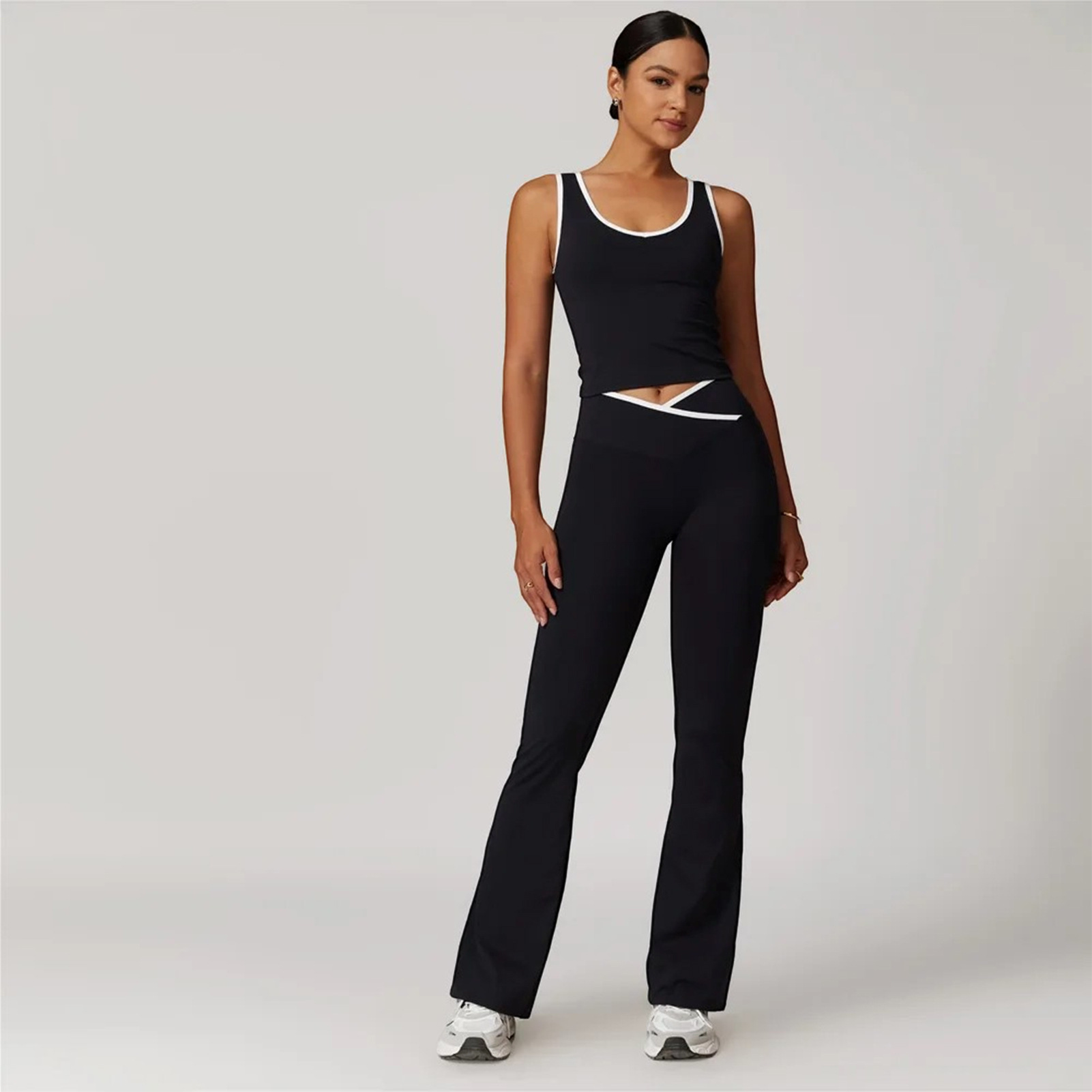 Women's Yoga Pants Two-Piece Set