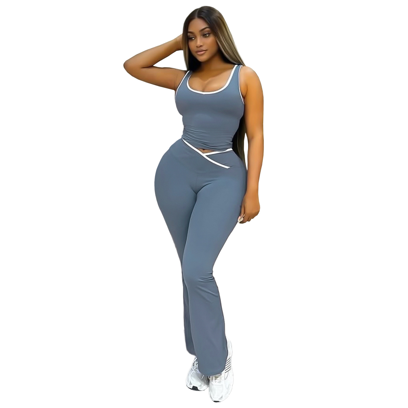 Women's Yoga Pants Two-Piece Set