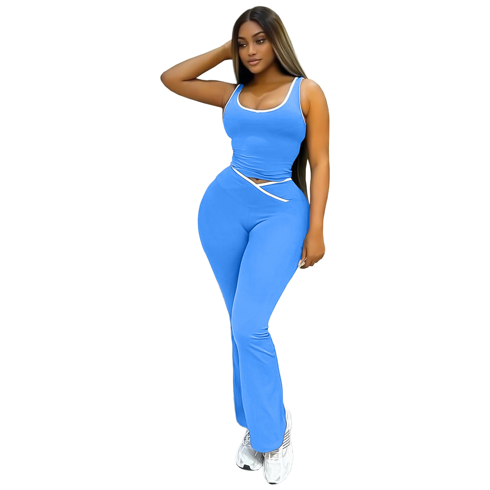 Women's Yoga Pants Two-Piece Set