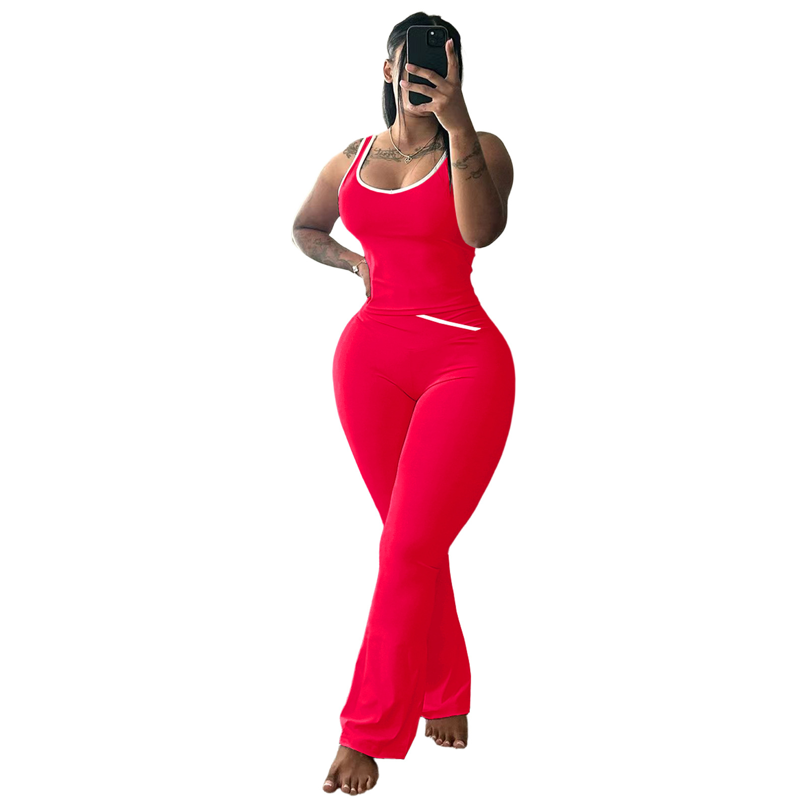 Women's Yoga Pants Two-Piece Set