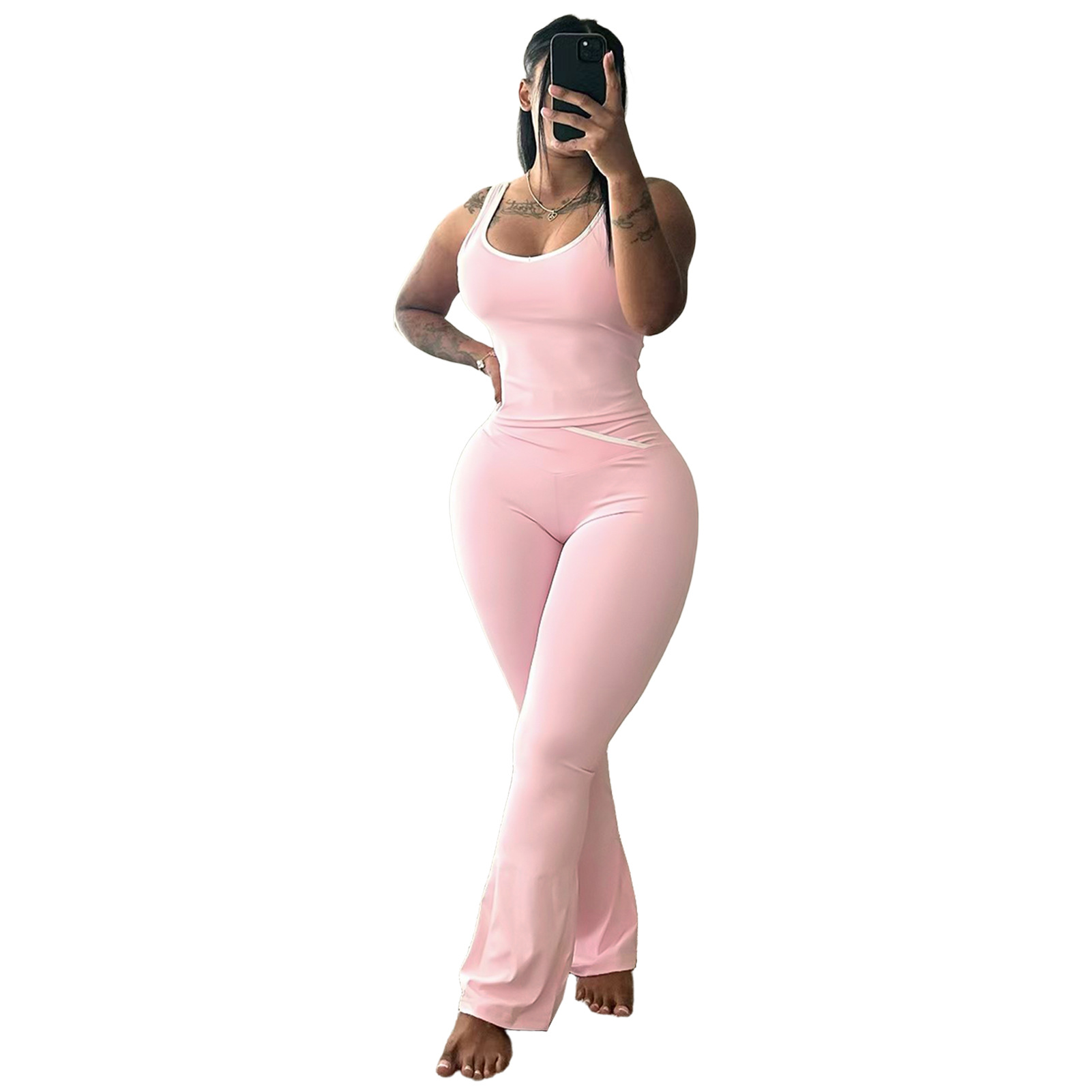Women's Yoga Pants Two-Piece Set