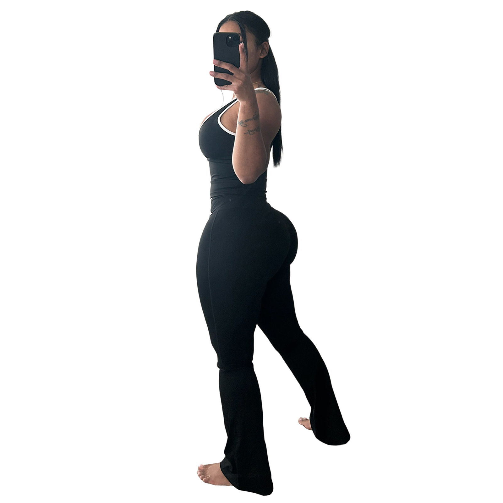 Women's Yoga Pants Two-Piece Set
